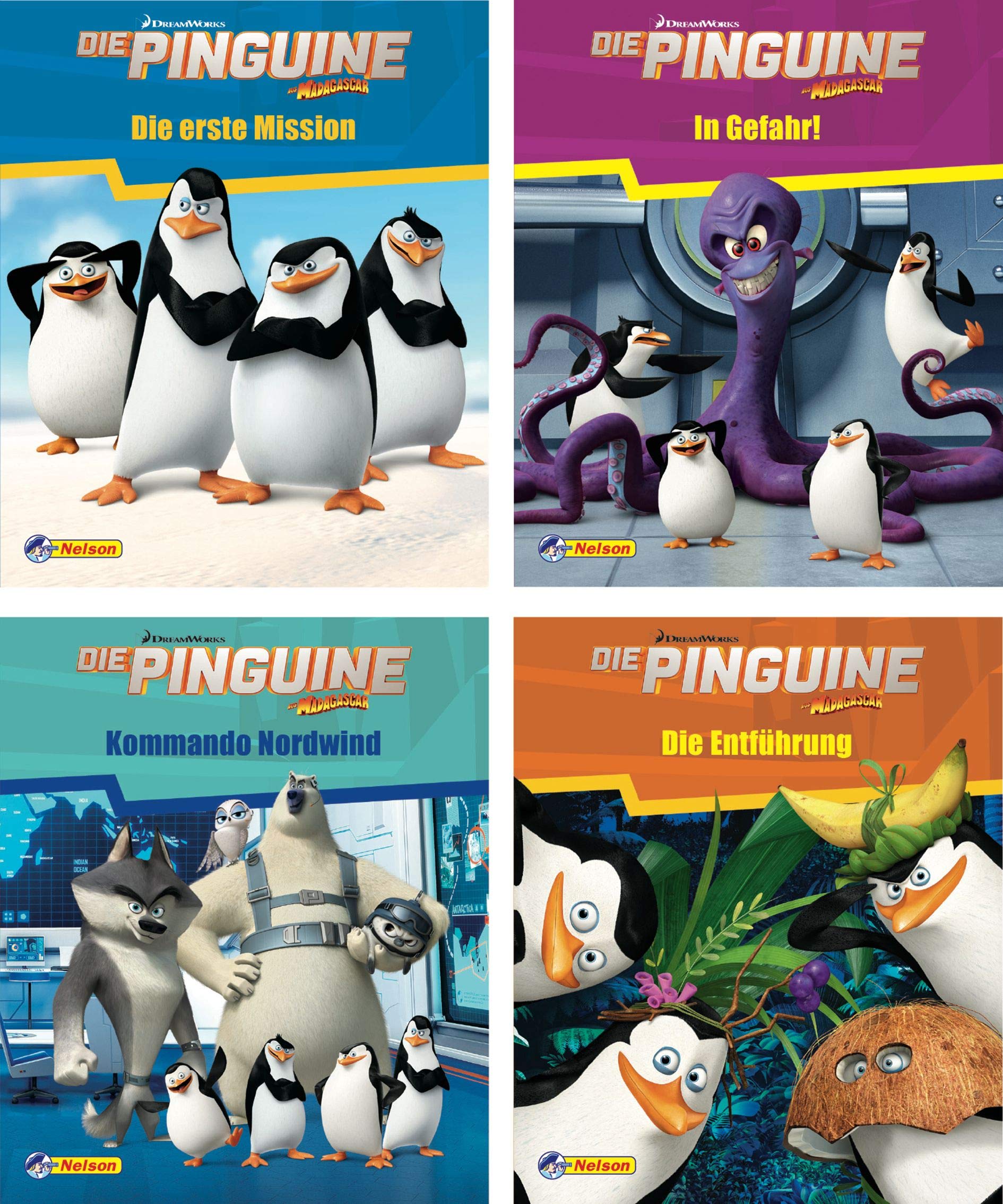 Nelson Mini-Bücher: Dreamworks Die Pinguine aus Madagascar 1-4: 24 Mini-Bücher im Display Novels & Short Stories