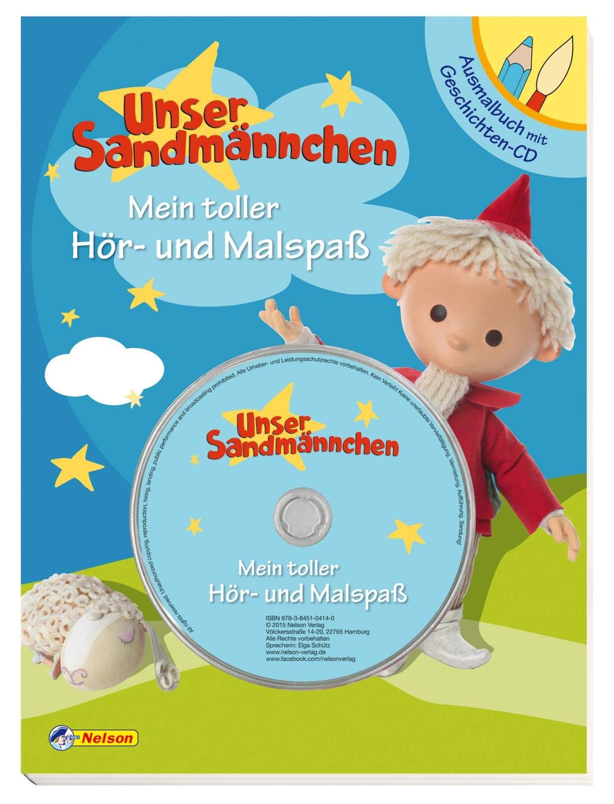 Unser Sandmännchen: Mein Hör- und Malspaß: Ausmalbuch mit Geschichten-CD Non-fiction