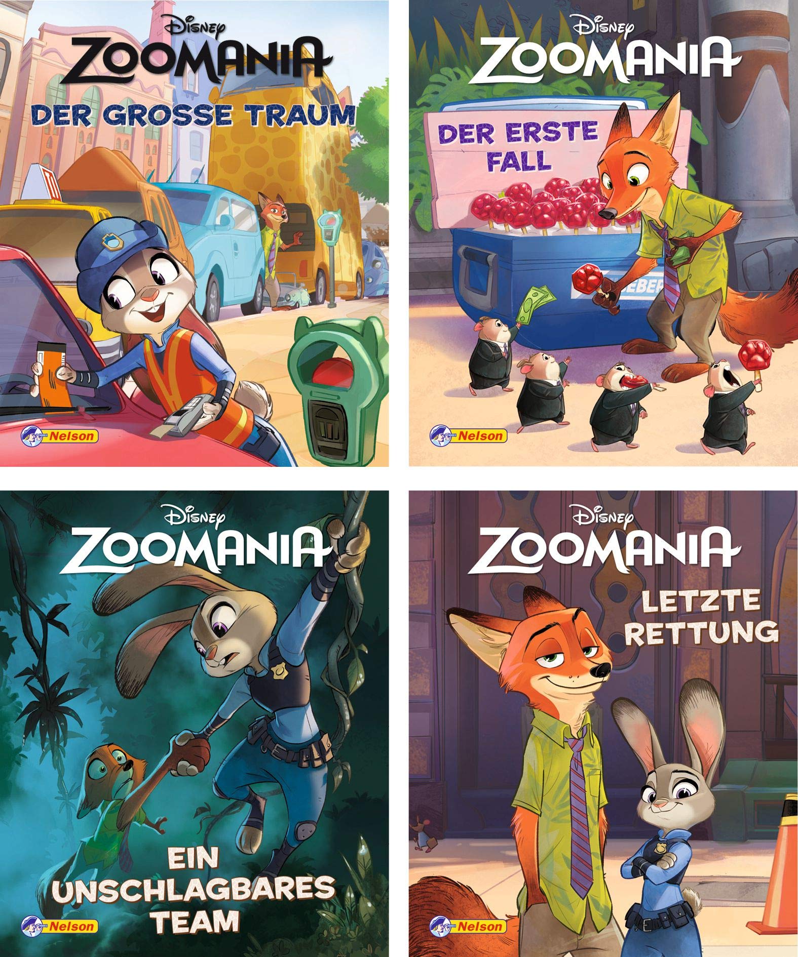 Nelson Mini-Bücher: Disney Zoomania 1-4: 24 Mini-Bücher im Display Novels & Short Stories