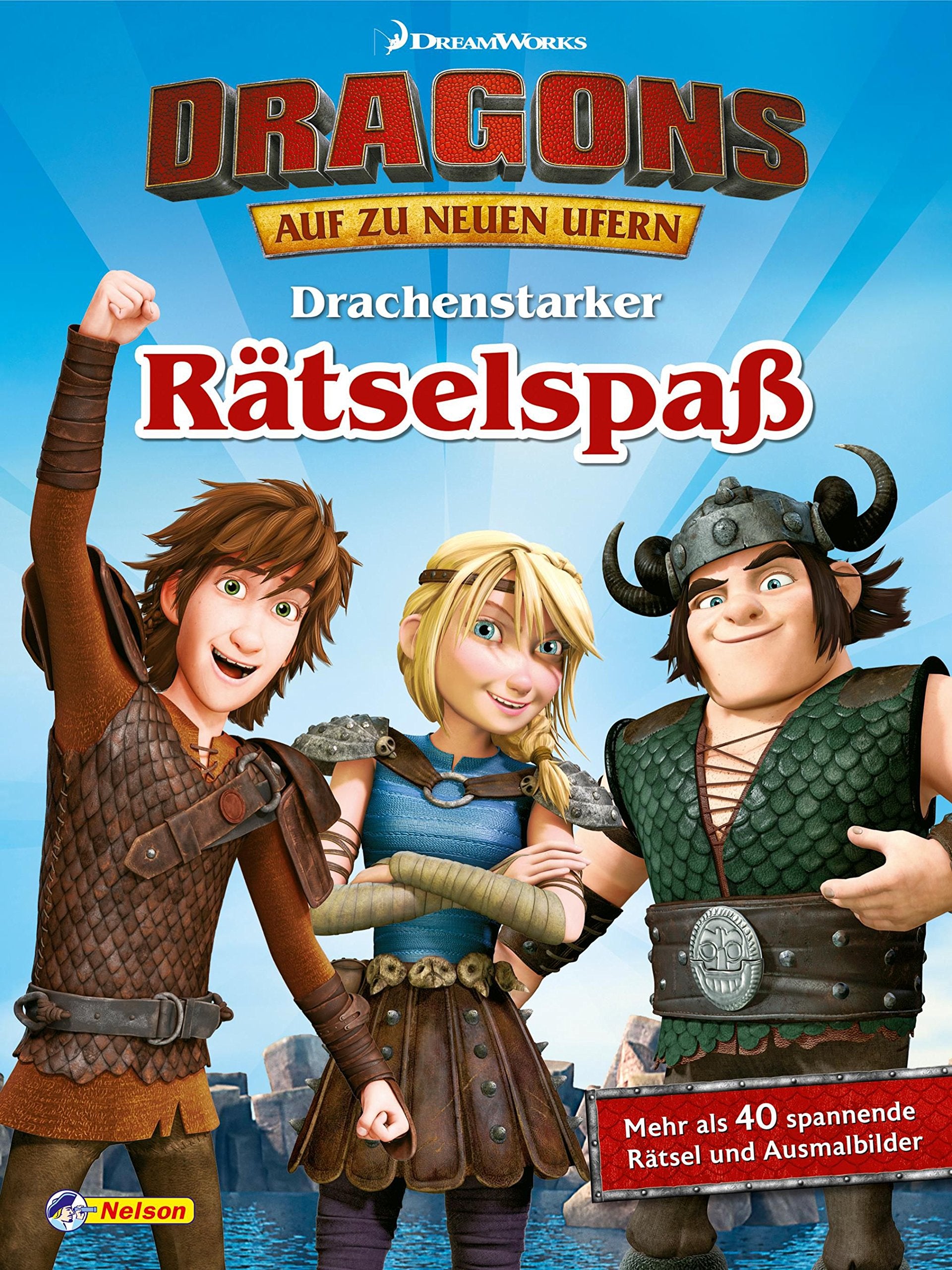 DreamWorks Dragons: Drachenstarker Rätselspaß: Mehr als 40 spannden Rätsel und Ausmalbilder Tiptoi & Games