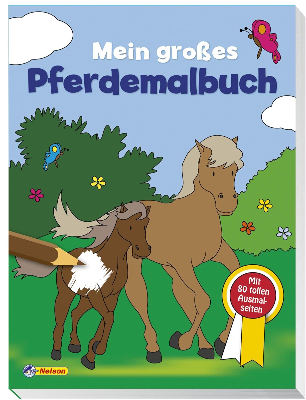 Mein großes Pferdemalbuch: Mit 80 tollen Ausmalseiten Non-fiction