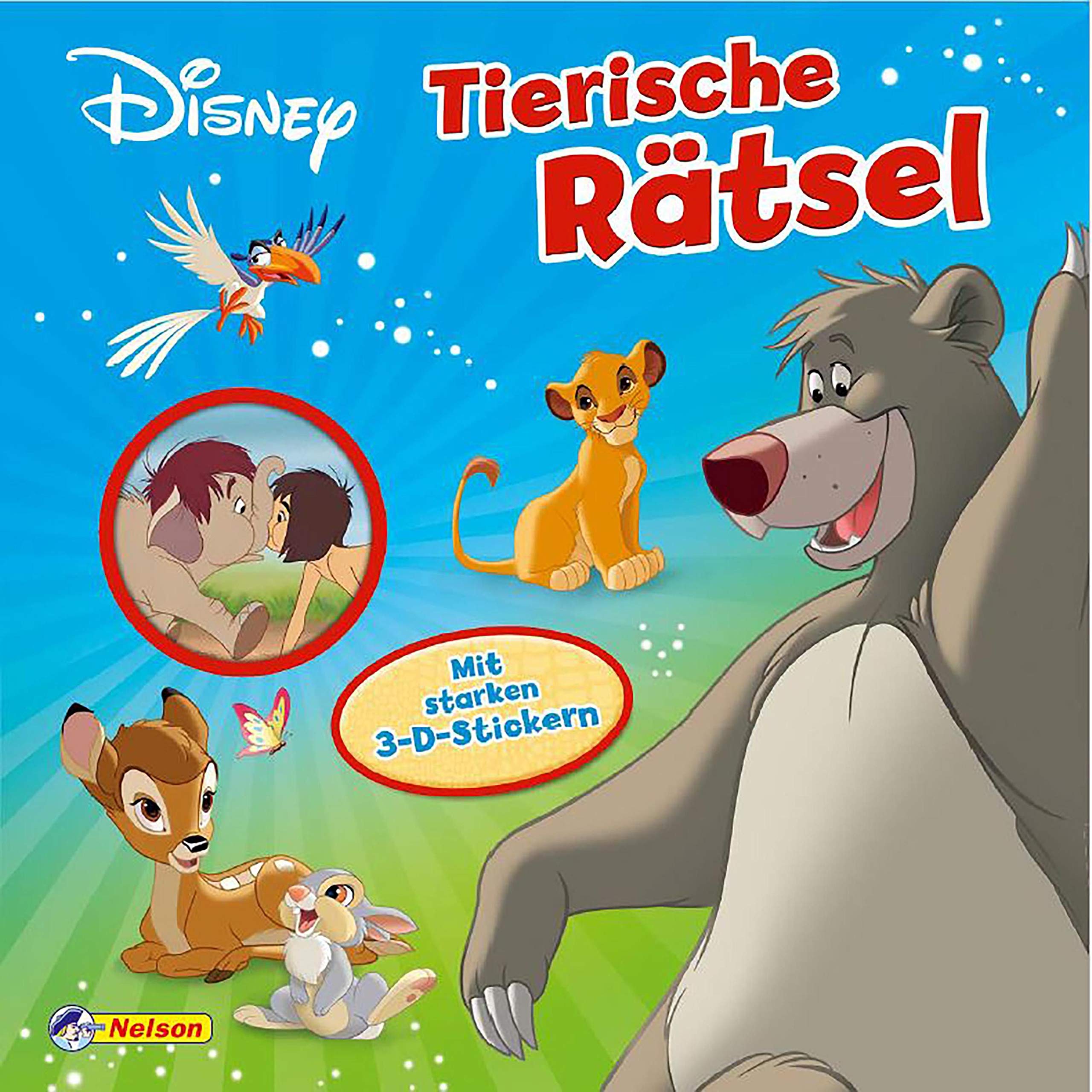 VE 5 Disney Klassiker: Tierische Rätsel: Mit bärenstarken 3-D-Stickern Tiptoi & Games