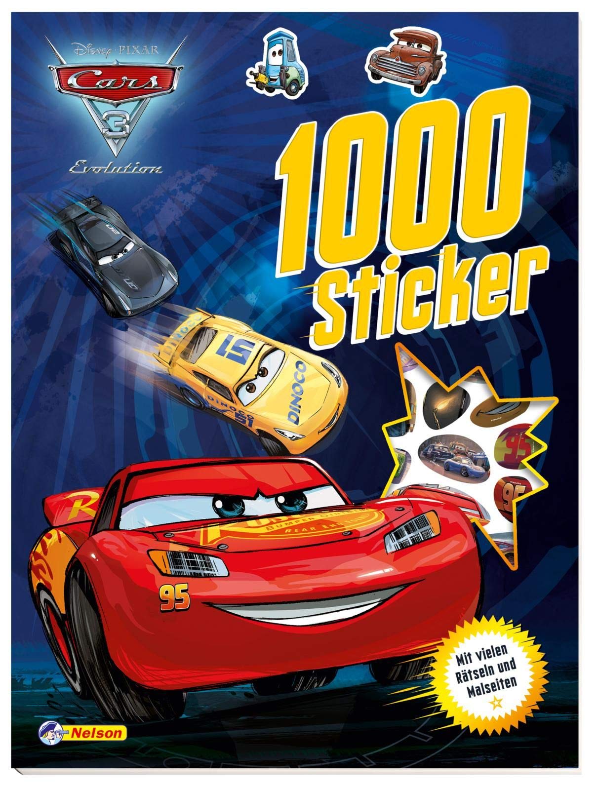 Disney Cars 3: 1000 Sticker: Mit vielen Rätseln und Malseiten Novels & Short Stories