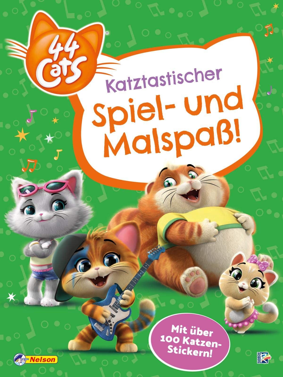 44 Cats: 44 Cats: Katztastischer Spiel- und Malspaß: Mit über 100 tollen Katzen-Stickern! Tiptoi & Games