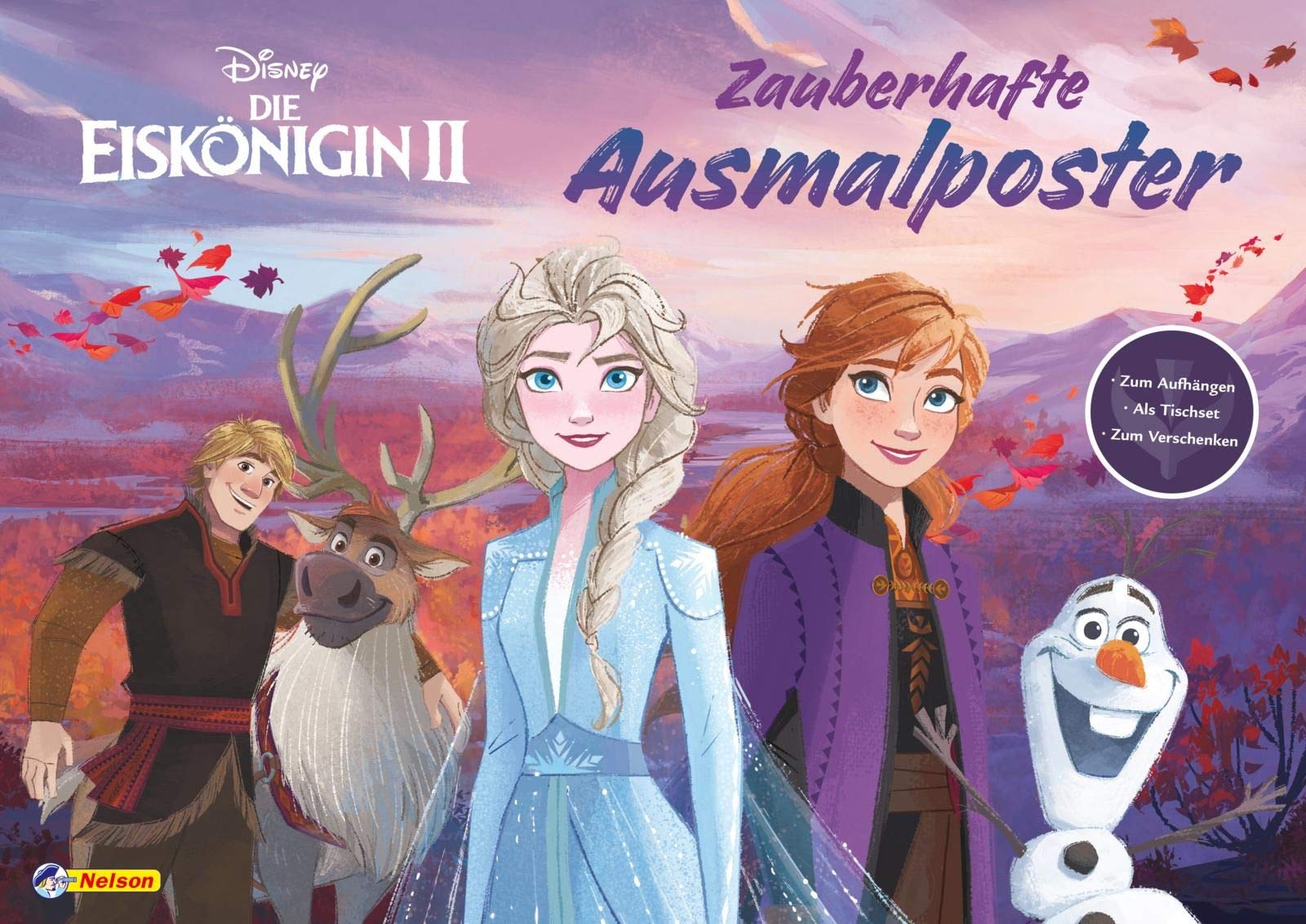Disney Die Eiskönigin 2: Zauberhafte Ausmalposter: Zum Aufhängen, als Tischset, zum Verschenken (Disney Eiskönigin) Novels & Short Stories