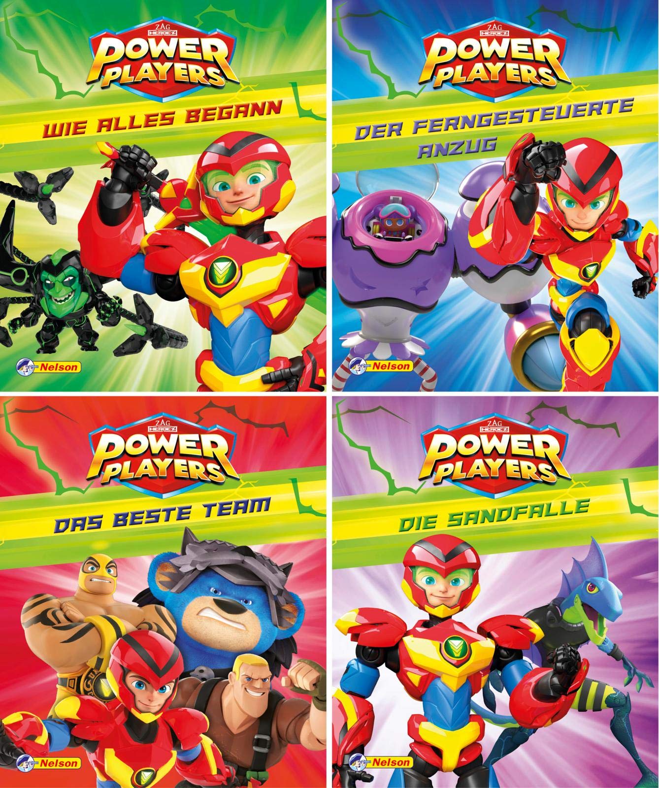 Nelson Mini-Bücher: Power Players 1-4 Novels & Short Stories for children