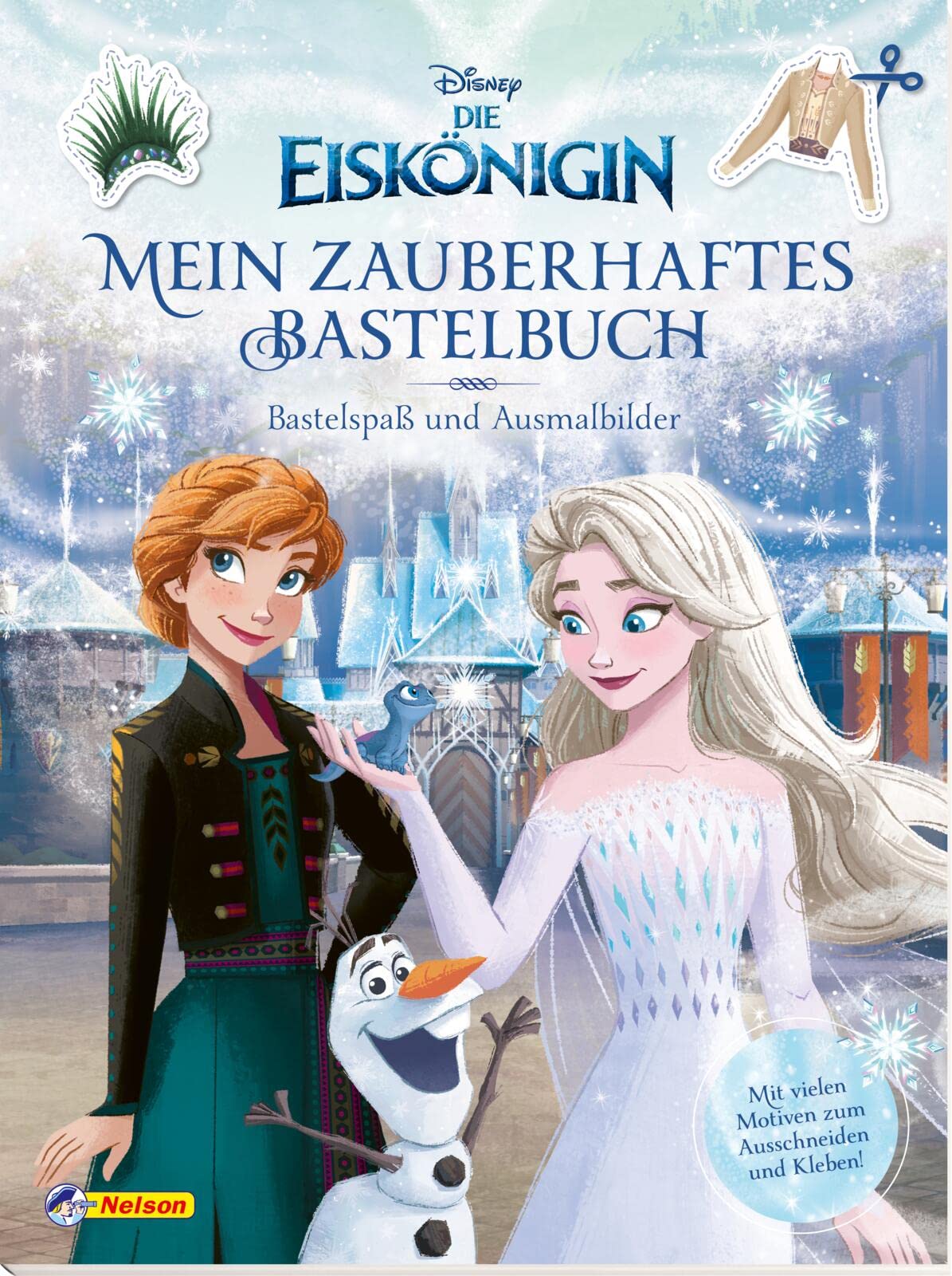 Disney Die Eiskönigin: Mein zauberhaftes Bastelbuch - Bastelspaß und Ausmalbilder!: Mit vielen Motiven zum Ausschneiden und Kleben! Non-fiction