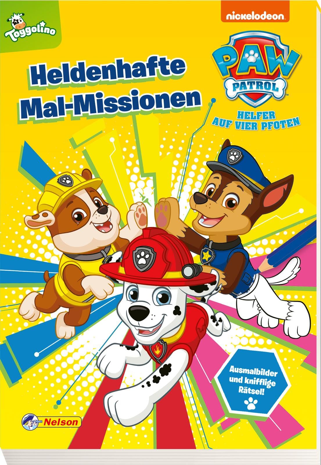 PAW Patrol Kindergartenheft: Heldenhafte Mal-Missionen: Malblock ab 3 Jahre mit über 60 PAWtastischen Ausmalbildern, Labyrinth-Rätseln, Suchbildern und Logikrätseln Non-fiction