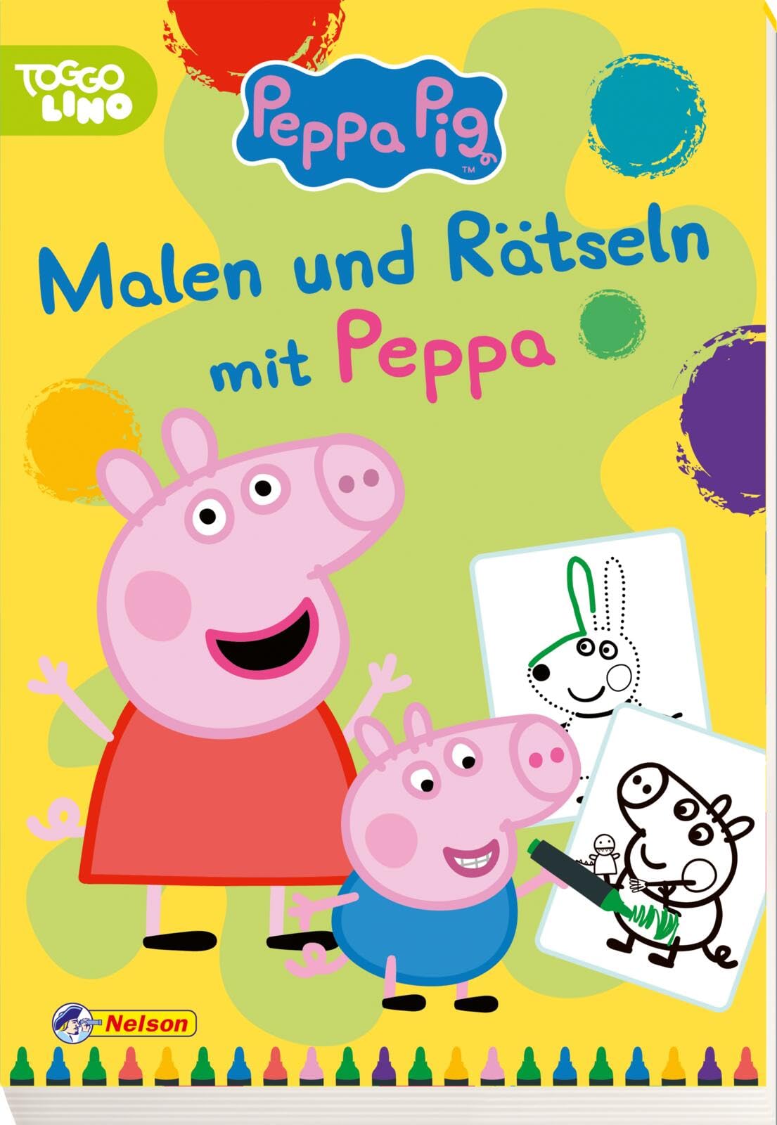 Peppa Wutz: Peppa: Malen und Rätseln mit Peppa: Mit Ausmalbildern und einfachen Rätseln | Kinderbeschäftigung ab 3 Film, Art & Culture