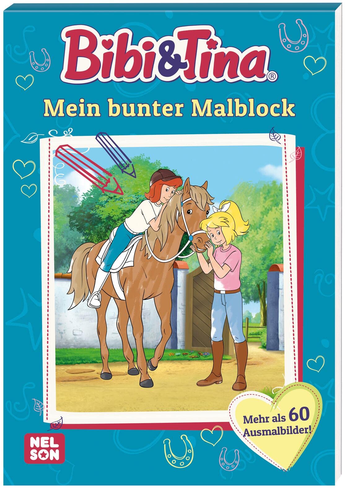 Bibi & Tina: Mein bunter Malblock: Malvorlagen für Jungen und Mädchen ab 4 Jahren Novels & Short Stories