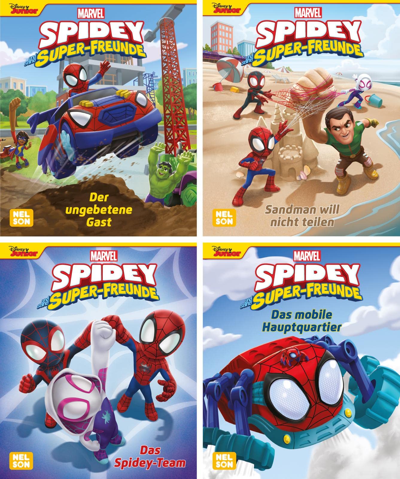 Nelson Mini-Bücher: MARVEL: Spidey und seine Super-Freunde 1-4: 24 Mini-Bücher im Display | Für Kita-Kinder (Nelson Mini-Bücher: Ein großer Spaß im kleinen Format) Non-fiction