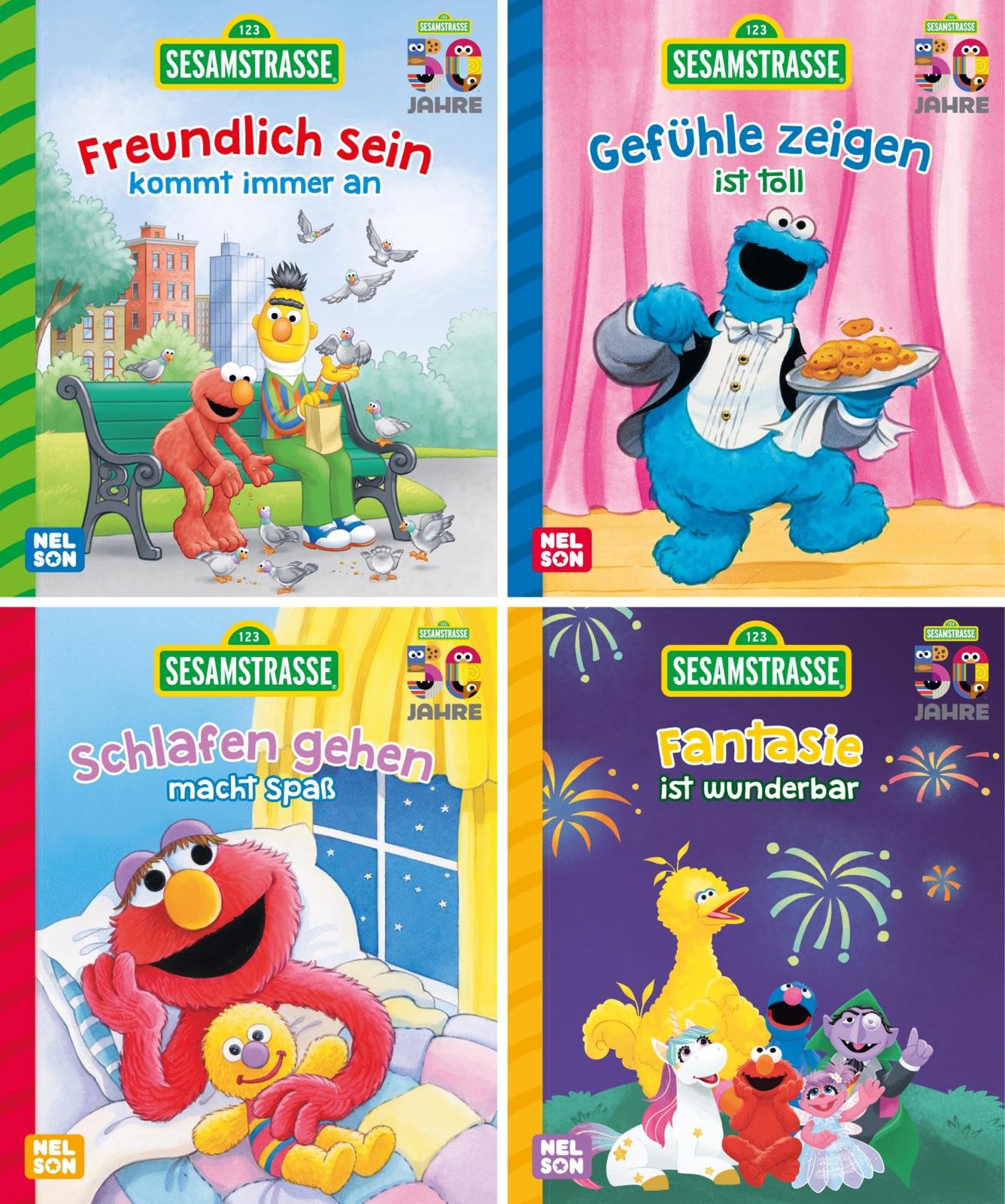 Nelson Mini-Bücher: 4er Sesamstraße 1-4 Non-fiction