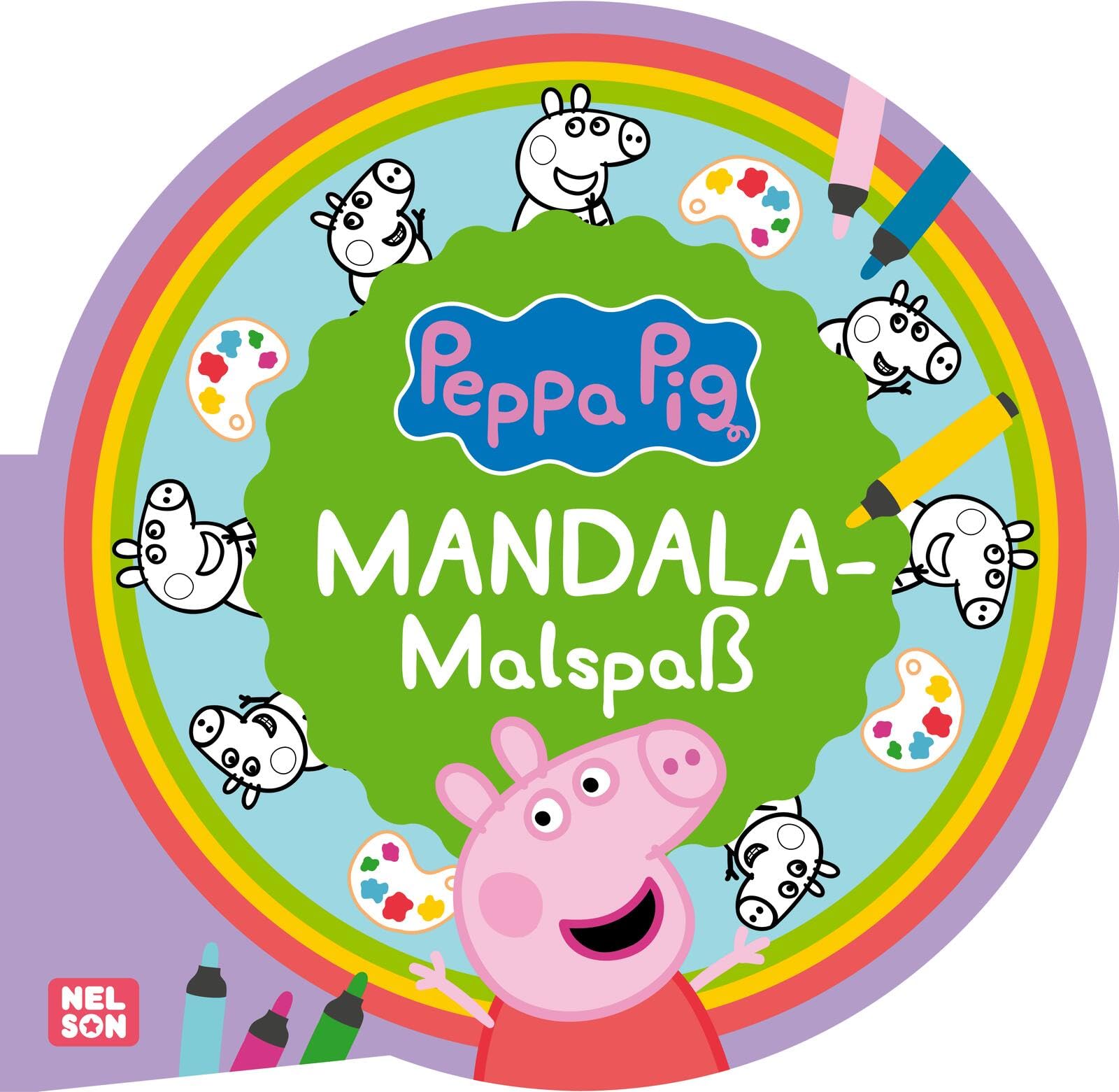 Peppa Wutz Ausmalbilder: MANDALA Malspaß Film, Art & Culture