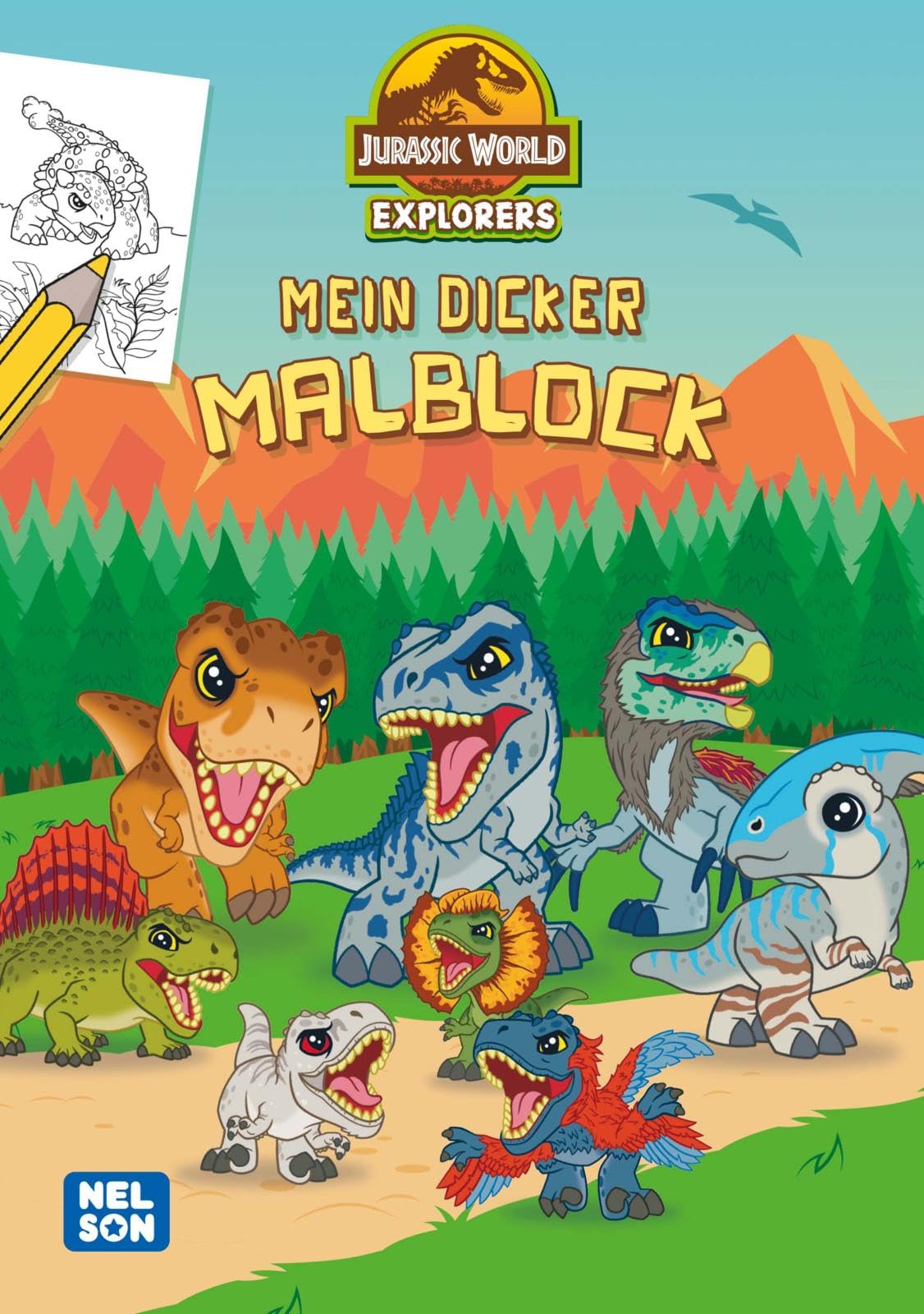 Jurassic World Explorers: Mein dicker Malblock Non-fiction