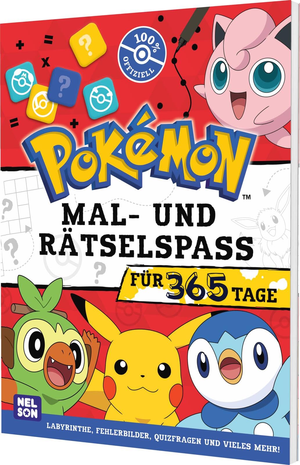 Pokémon Activity-Buch: Mal- und Rätselspaß für 365 Tage Non-fiction