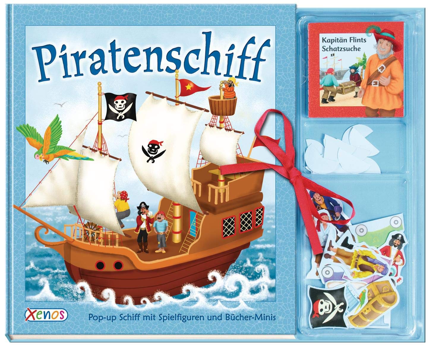 Piratenschiff: Pop-up-Schiff mit Spielfiguren und Bücher-Minis book