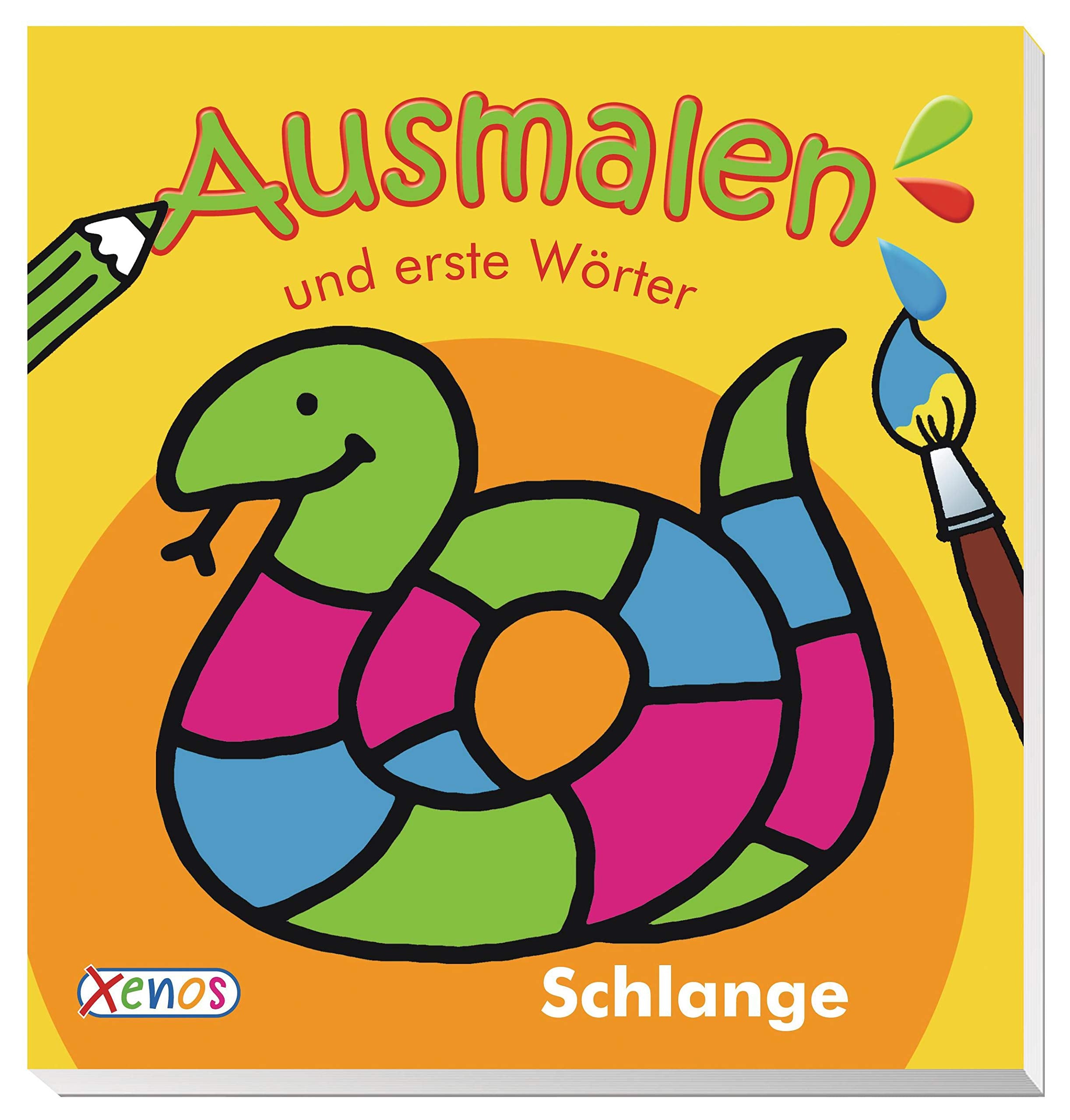 Ausmalen und erste Wörter: Schlange Non-fiction