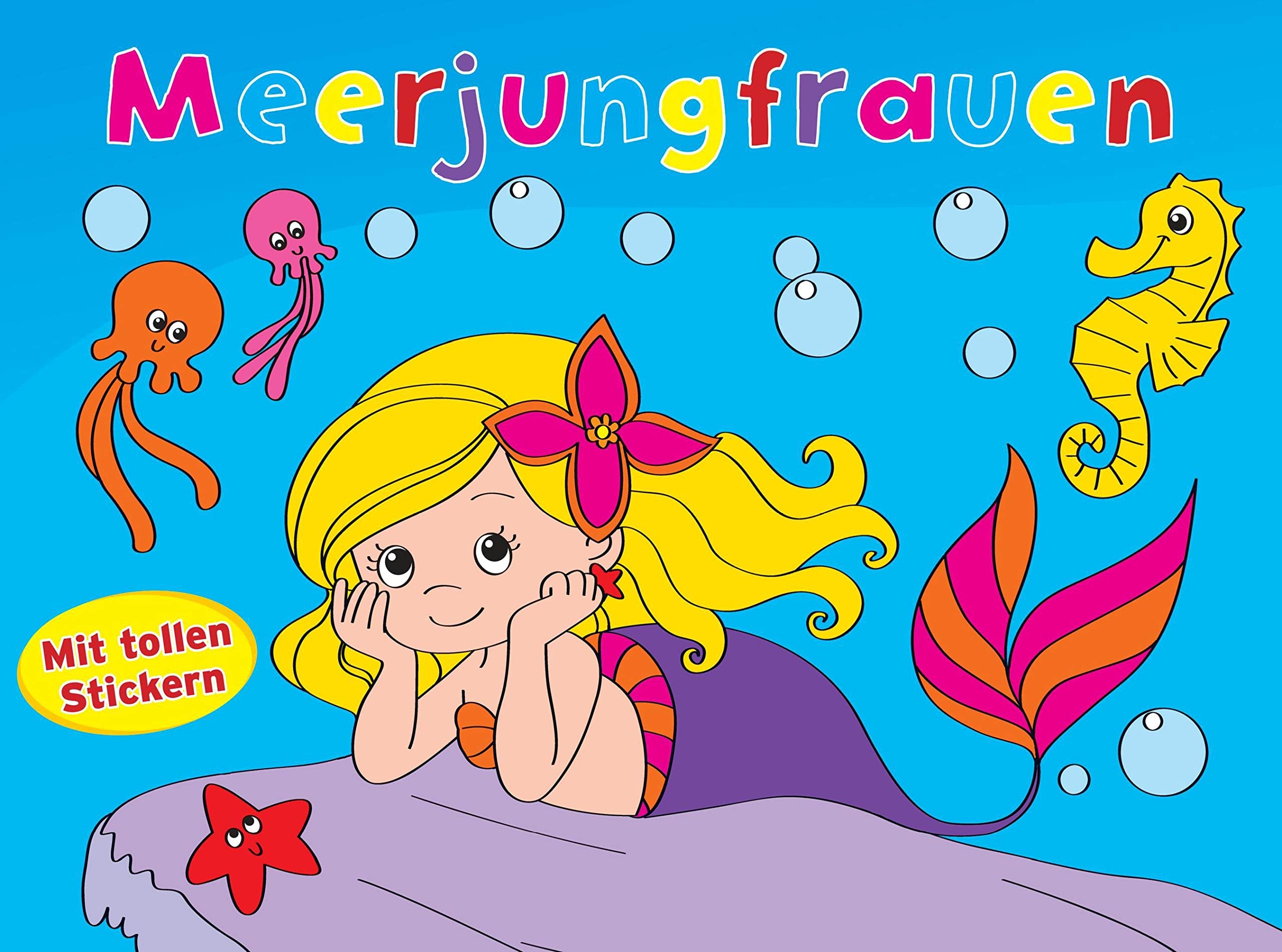 Ausmalposter mit Stickern: Meerjungfrauen: Ausmalposter mit tollen Stickern Novels & Short Stories