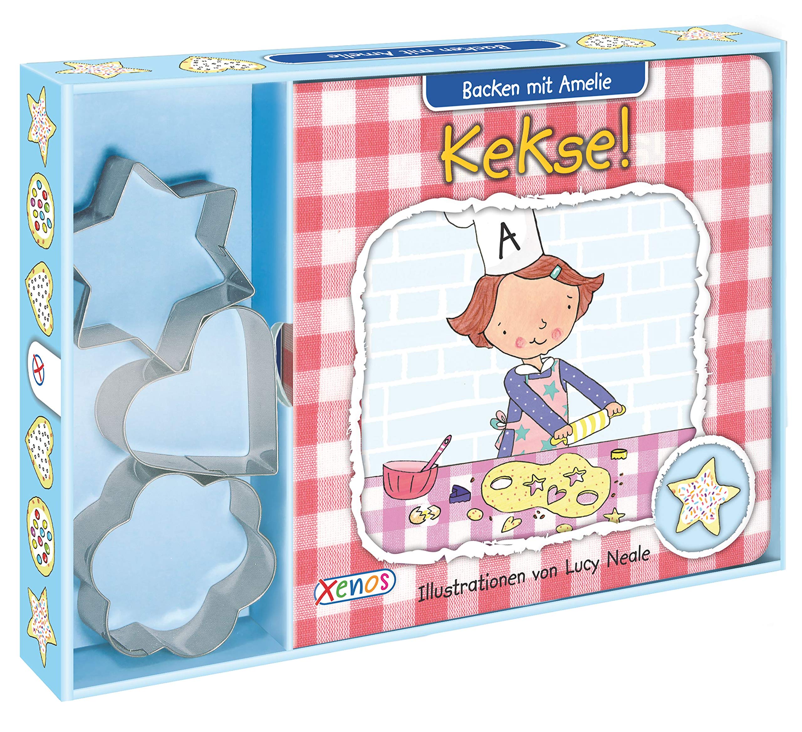 Wir backen Kekse!: Mit 3 Ausstechförmchen aus Metall. (Backen mit Amelie) Leisure, Home & Garden