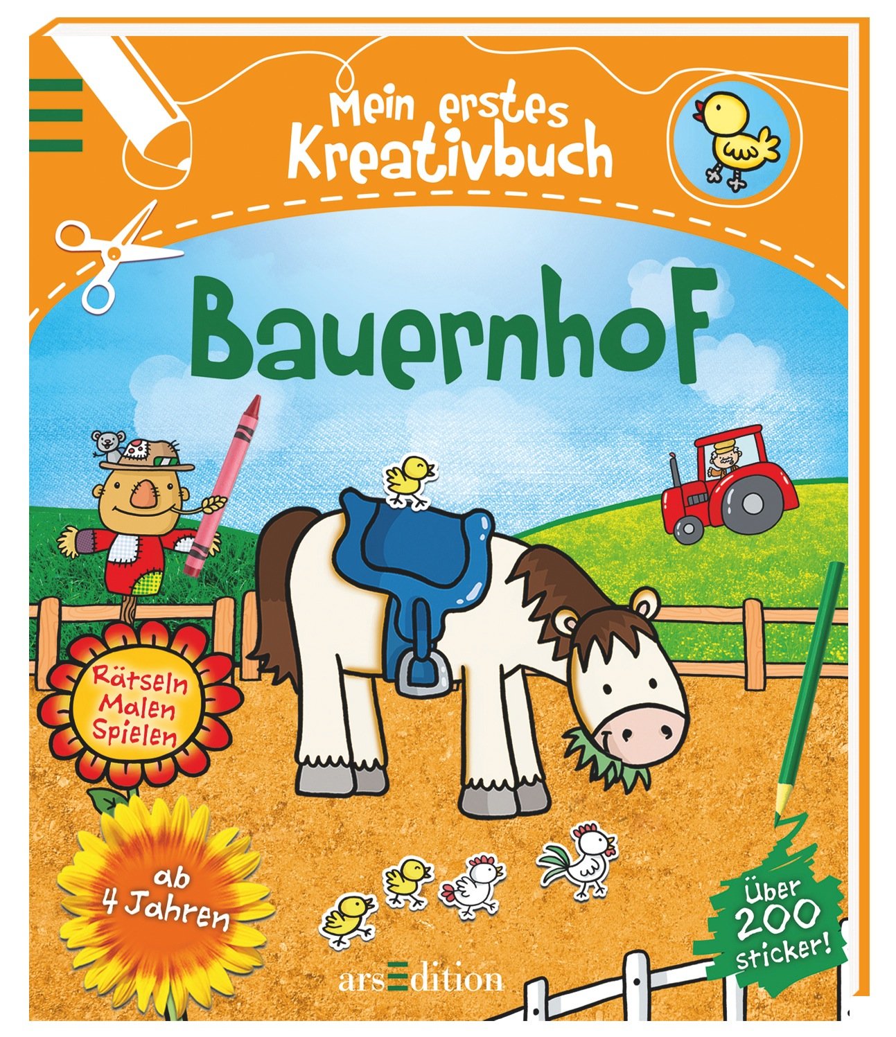 Mein erstes Kreativbuch Bauernhof: Rätseln, Malen, Spielen Non-fiction
