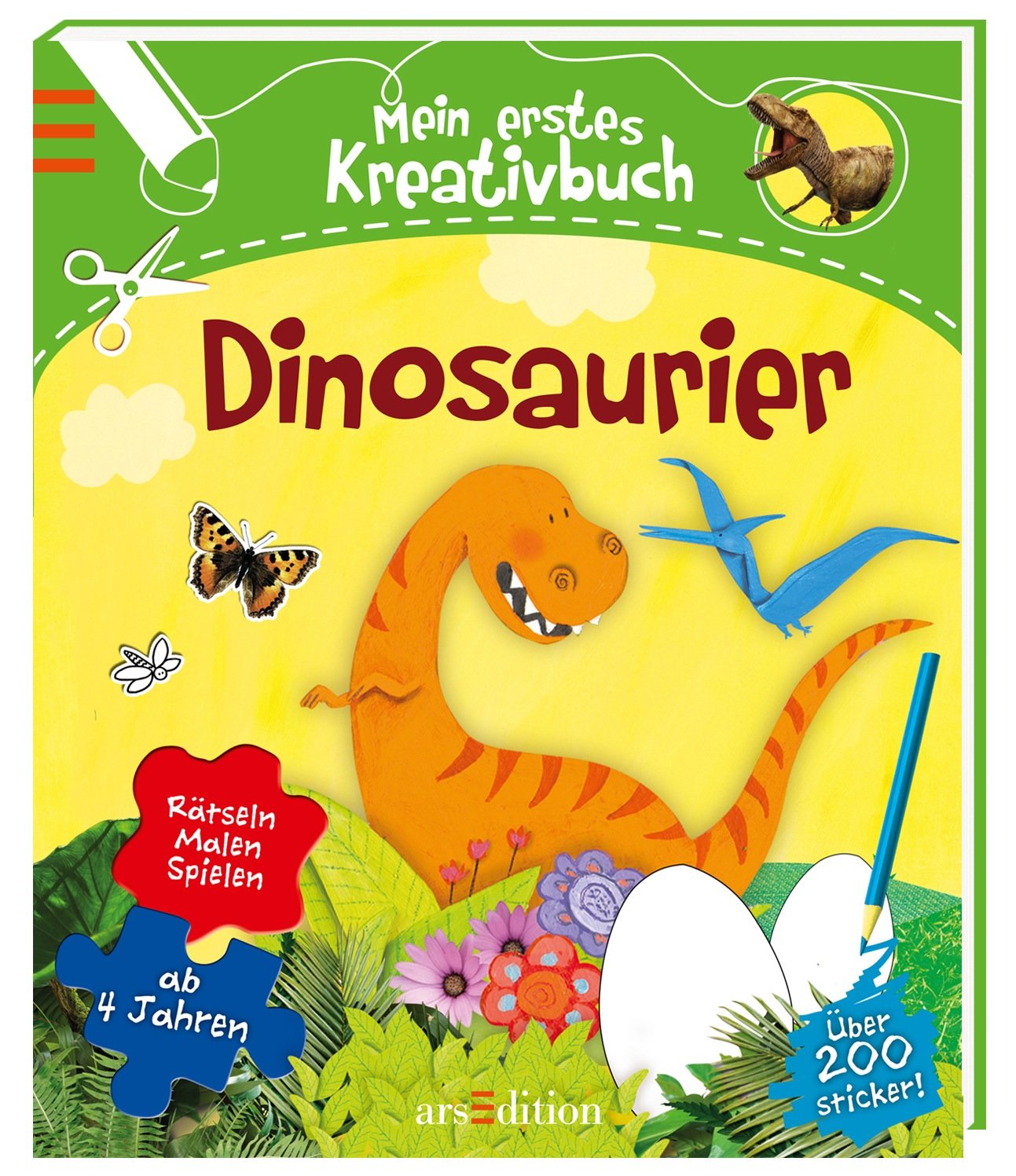 Mein erstes Kreativbuch Dinosaurier: Rätseln, Malen, Spielen Non-fiction