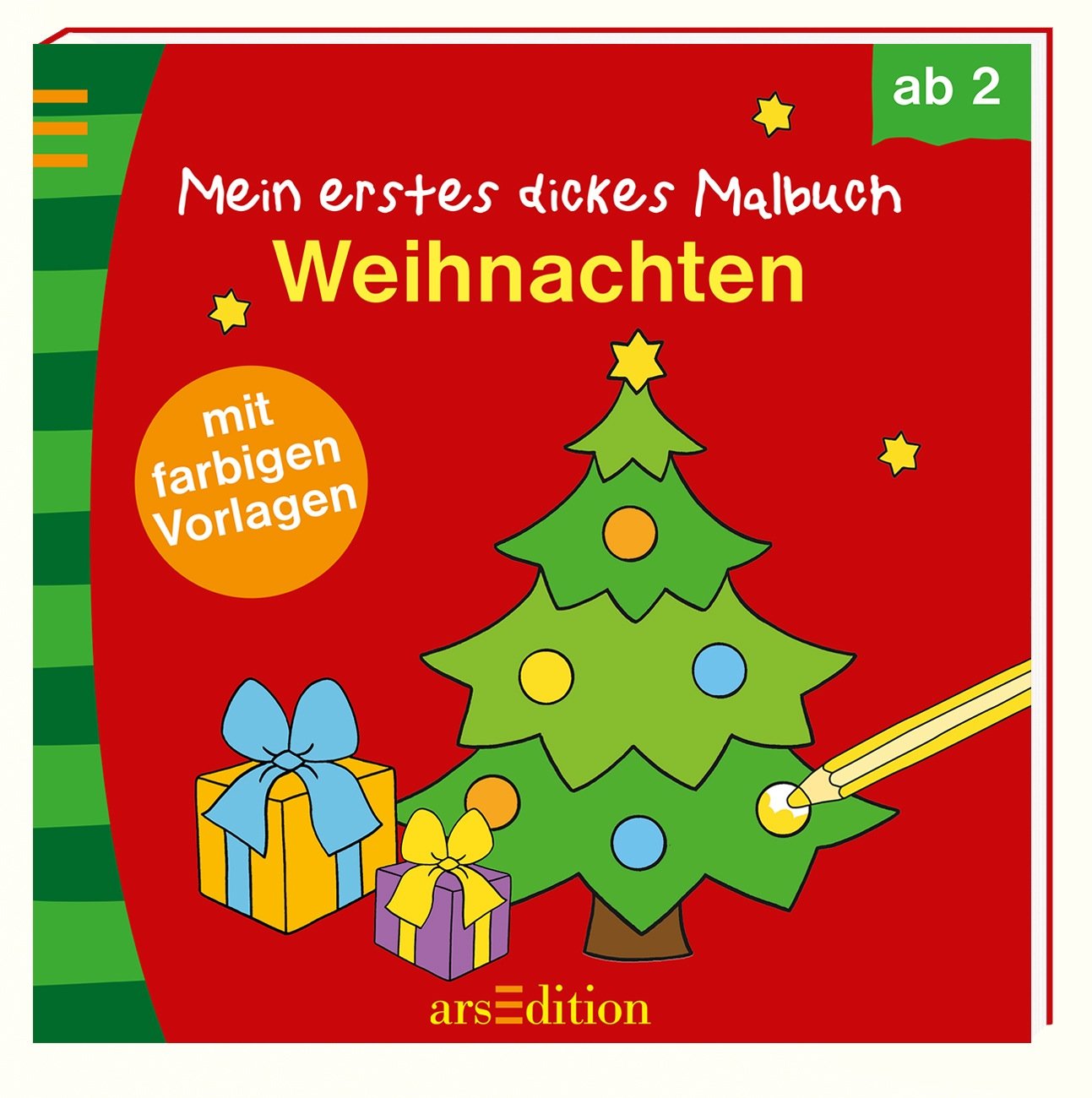 Mein erstes dickes Malbuch Weihnachten: Mit farbigen Vorlagen (Malbuch ab 2 Jahren) Tiptoi & Games