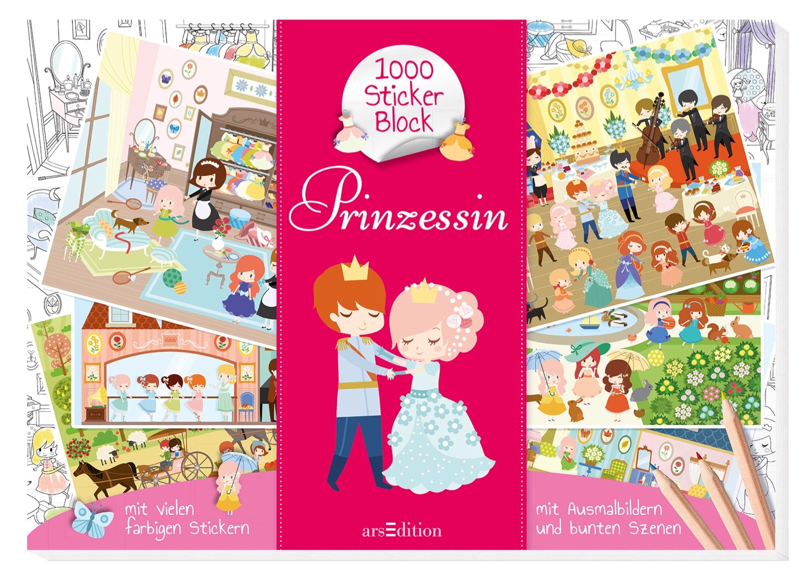 1000-Sticker-Block Prinzessin Tiptoi & Games