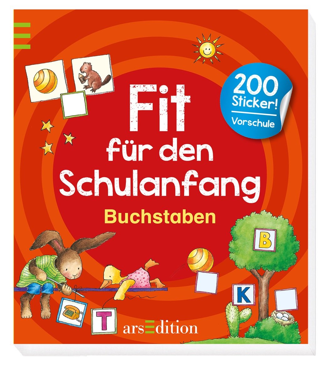 Fit für den Schulanfang - Buchstaben: Mit 200 Stickern - Vorschule Tiptoi & Games
