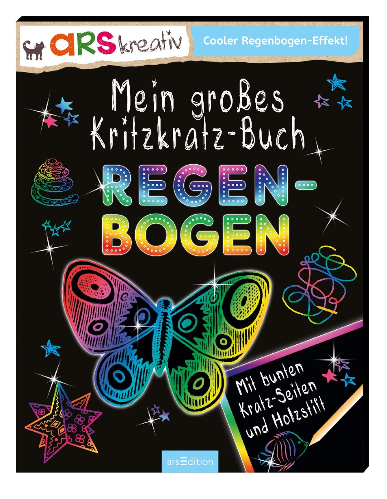Mein großes Kritzkratz-Buch Regenbogen Tiptoi & Games