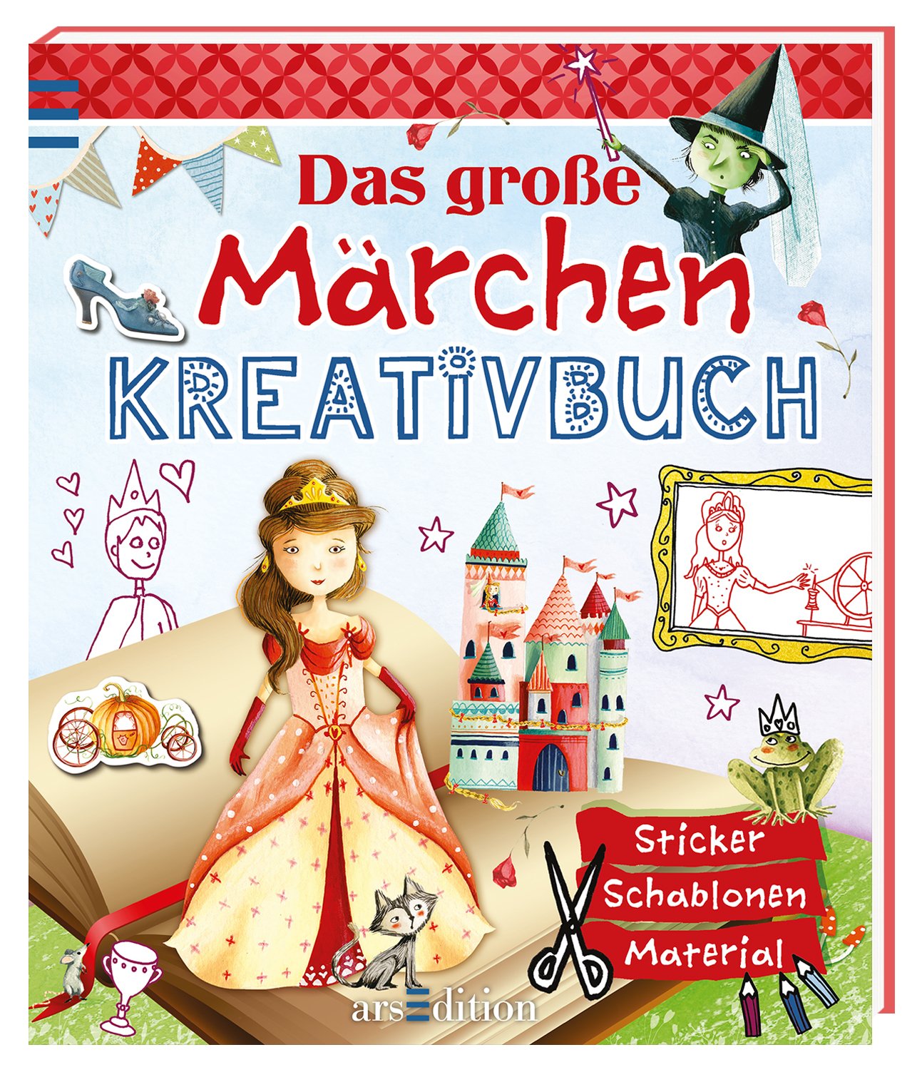 Das große Märchen-Kreativbuch: Sticker, Schablonen, Material (Das große Kreativbuch) Tiptoi & Games