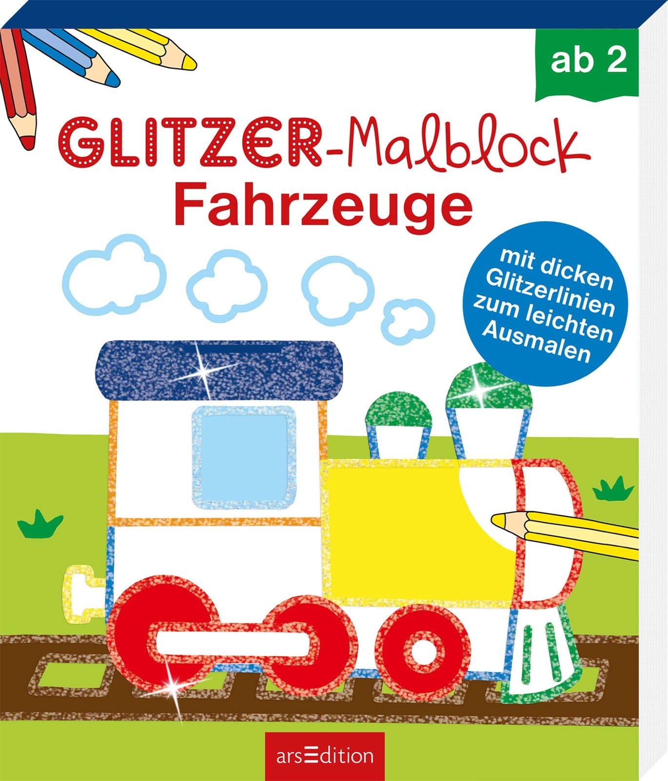 Glitzer-Malblock Fahrzeuge Tiptoi & Games