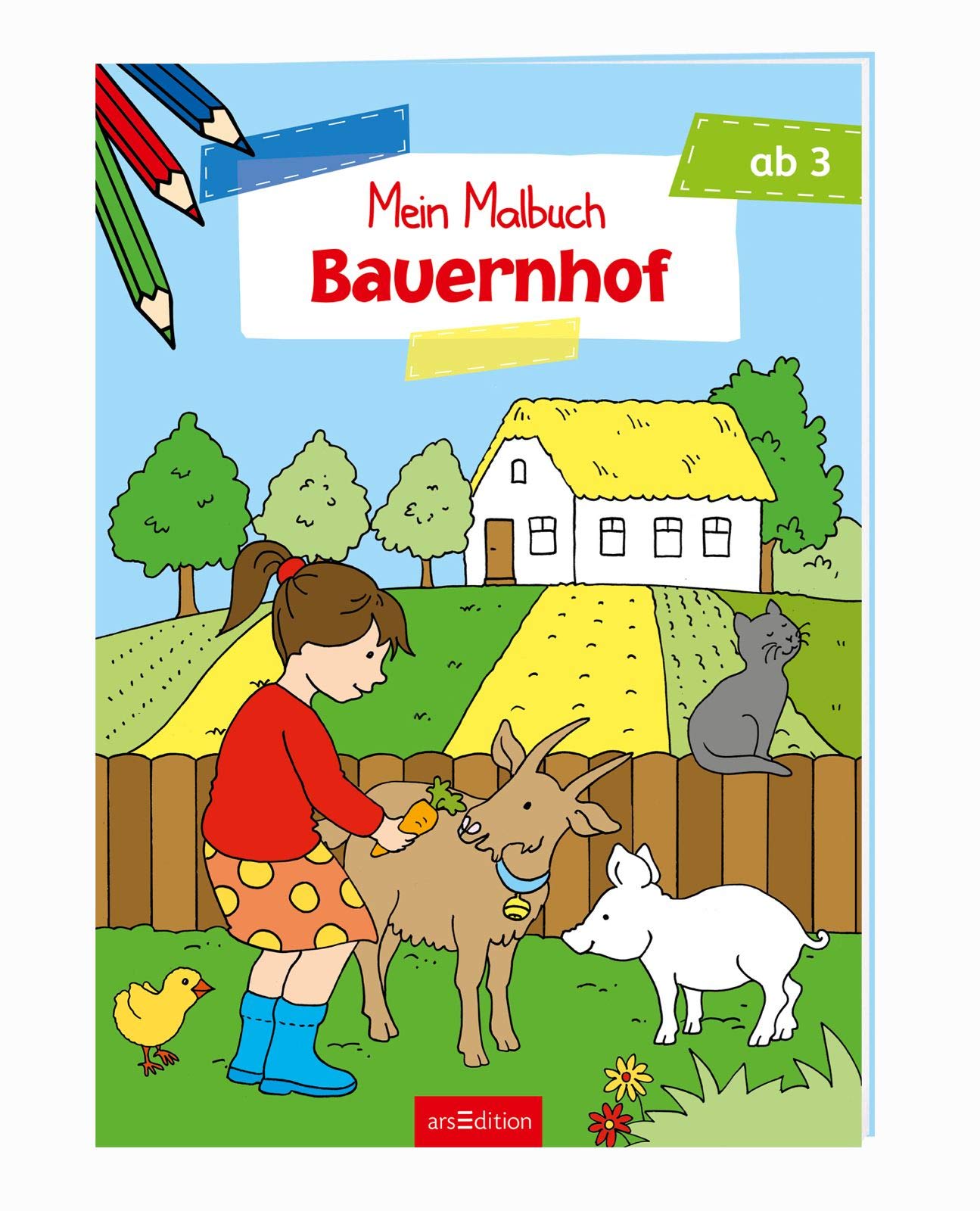 Malbuch ab 3 Jahren - Bauernhof Tiptoi & Games