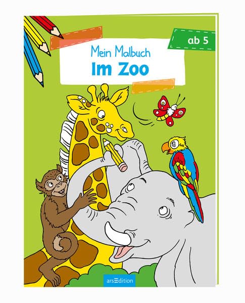 Malbuch ab 5 Jahren - Im Zoo Tiptoi & Games