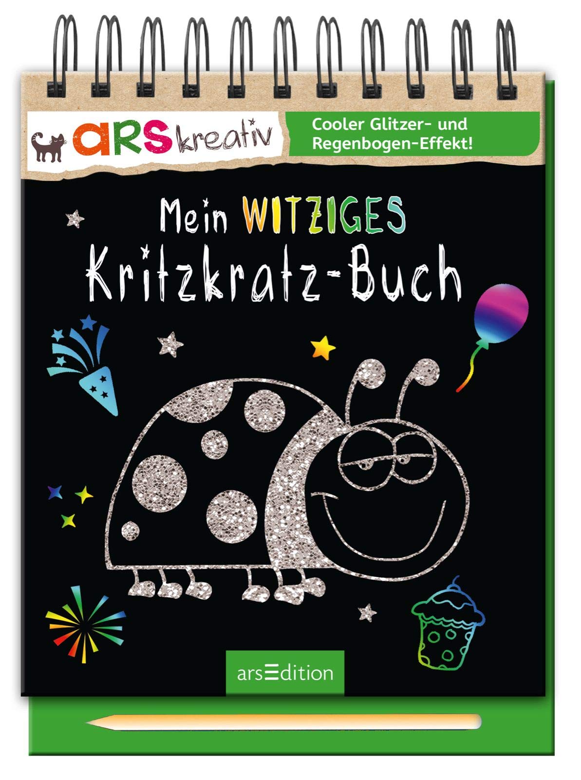 Mein witziges Kritzkratz-Buch: Cooler Glitzer- und Regenbogen-Effekt Tiptoi & Games