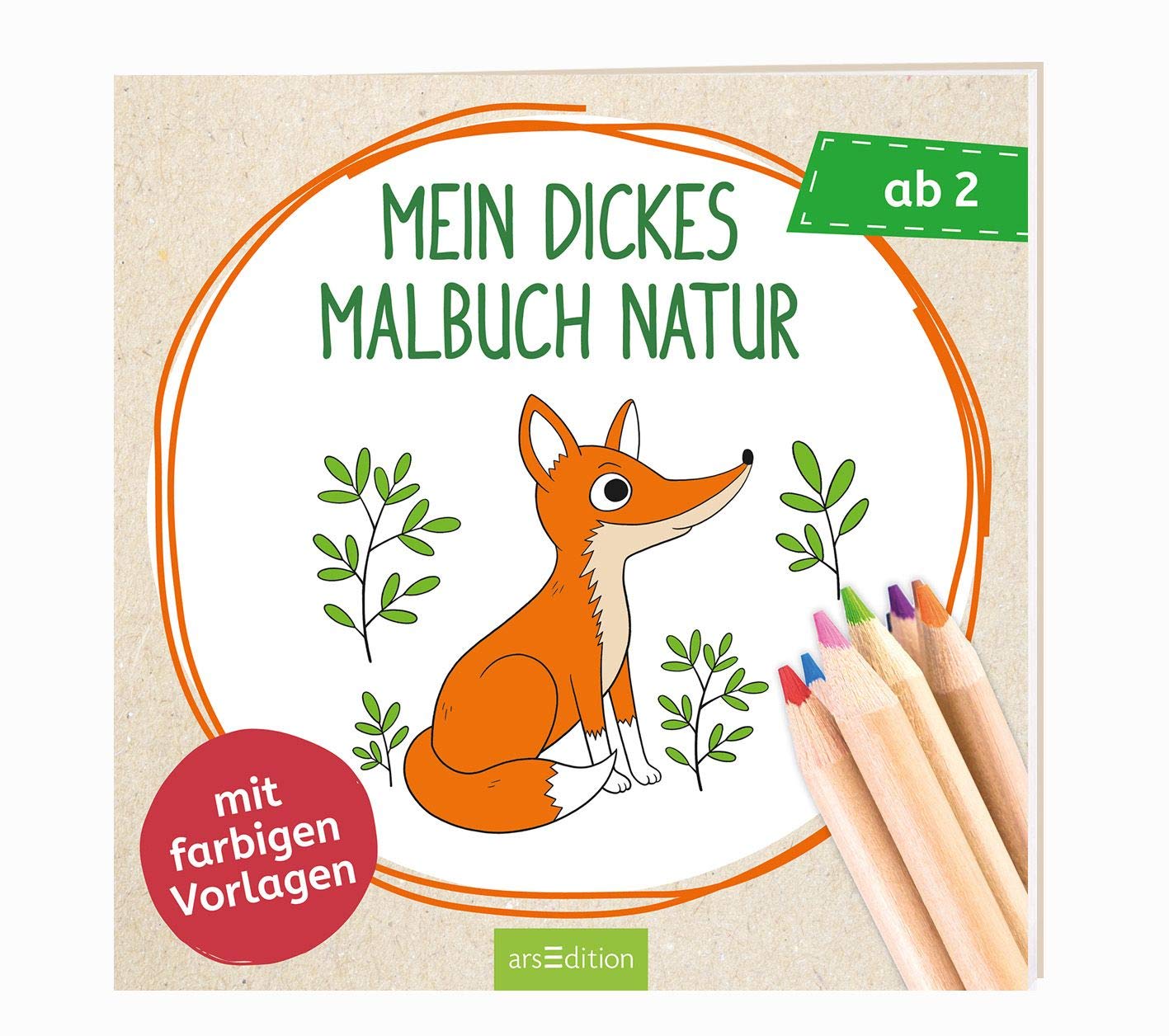 Mein dickes Malbuch Natur: Mit farbigen Vorlagen (Malbuch ab 2 Jahren) Non-fiction