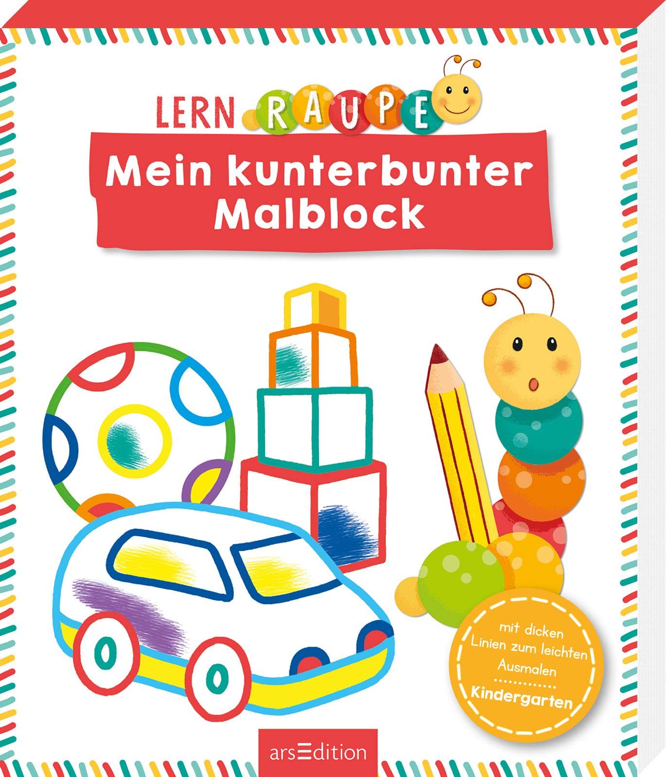 Lernraupe - Mein kunterbunter Malblock Non-fiction