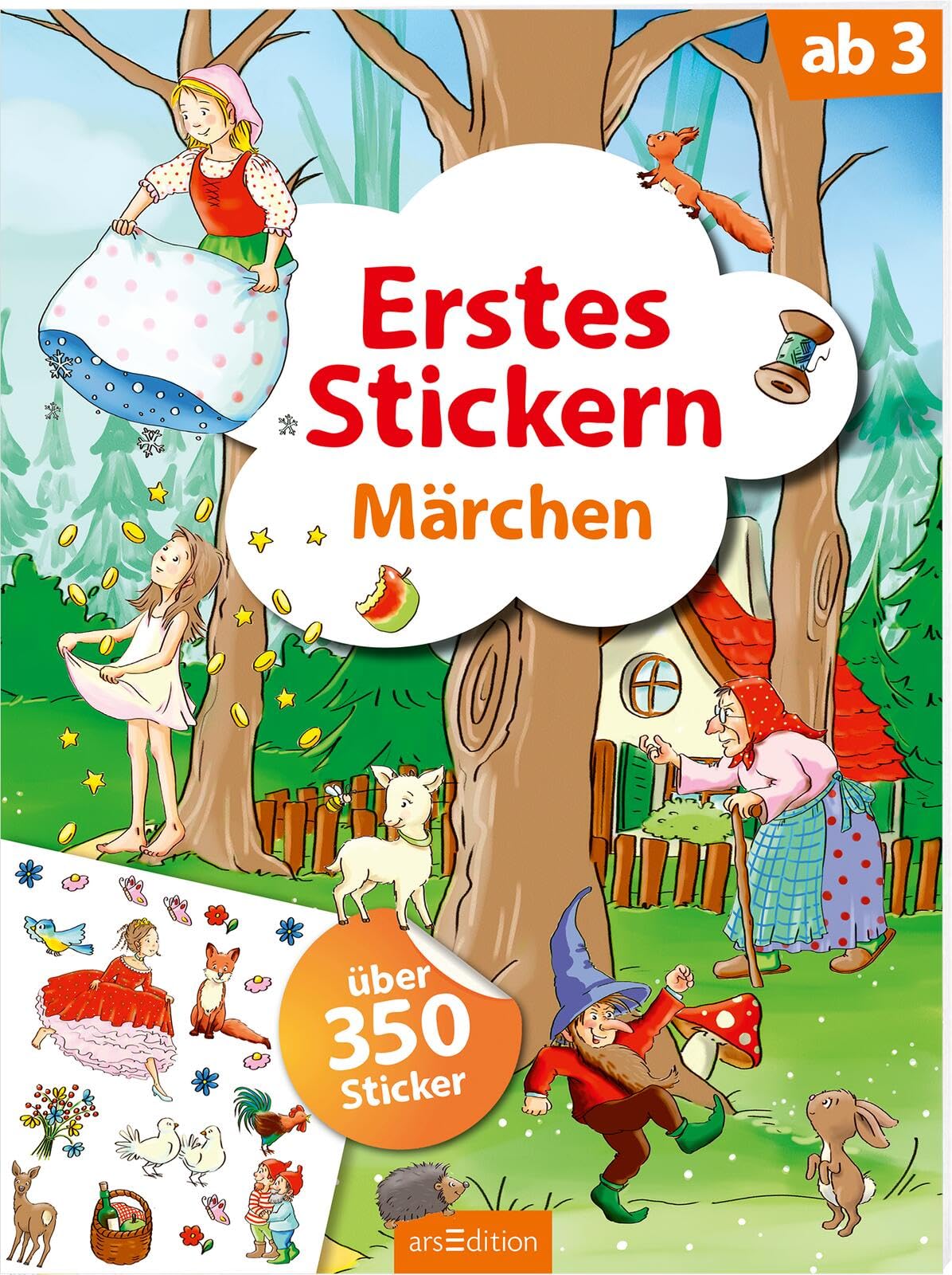 Erstes Stickern – Märchen: Über 350 Sticker | Erstes Stickerheft für Kindergarten-Kinder ab 3 Jahren Non-fiction