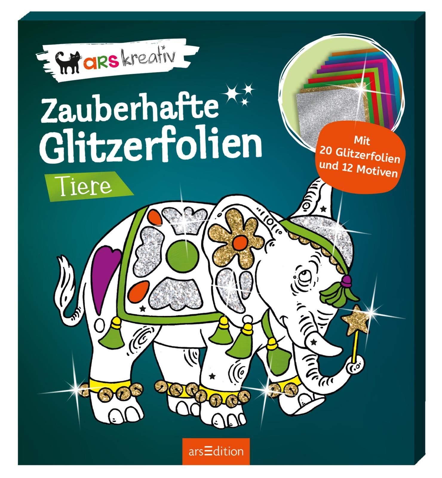 Zauberhafte Glitzerfolien Tiere: Mit 20 Glitzerfolien und 12 Motiven Tiptoi & Games