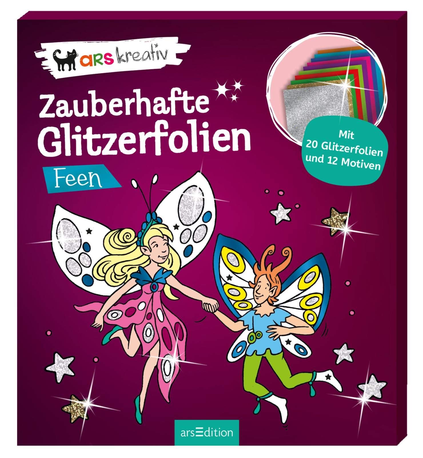 Zauberhafte Glitzerfolien Feen: Mit 20 Glitzerfolien und 12 Motiven Tiptoi & Games