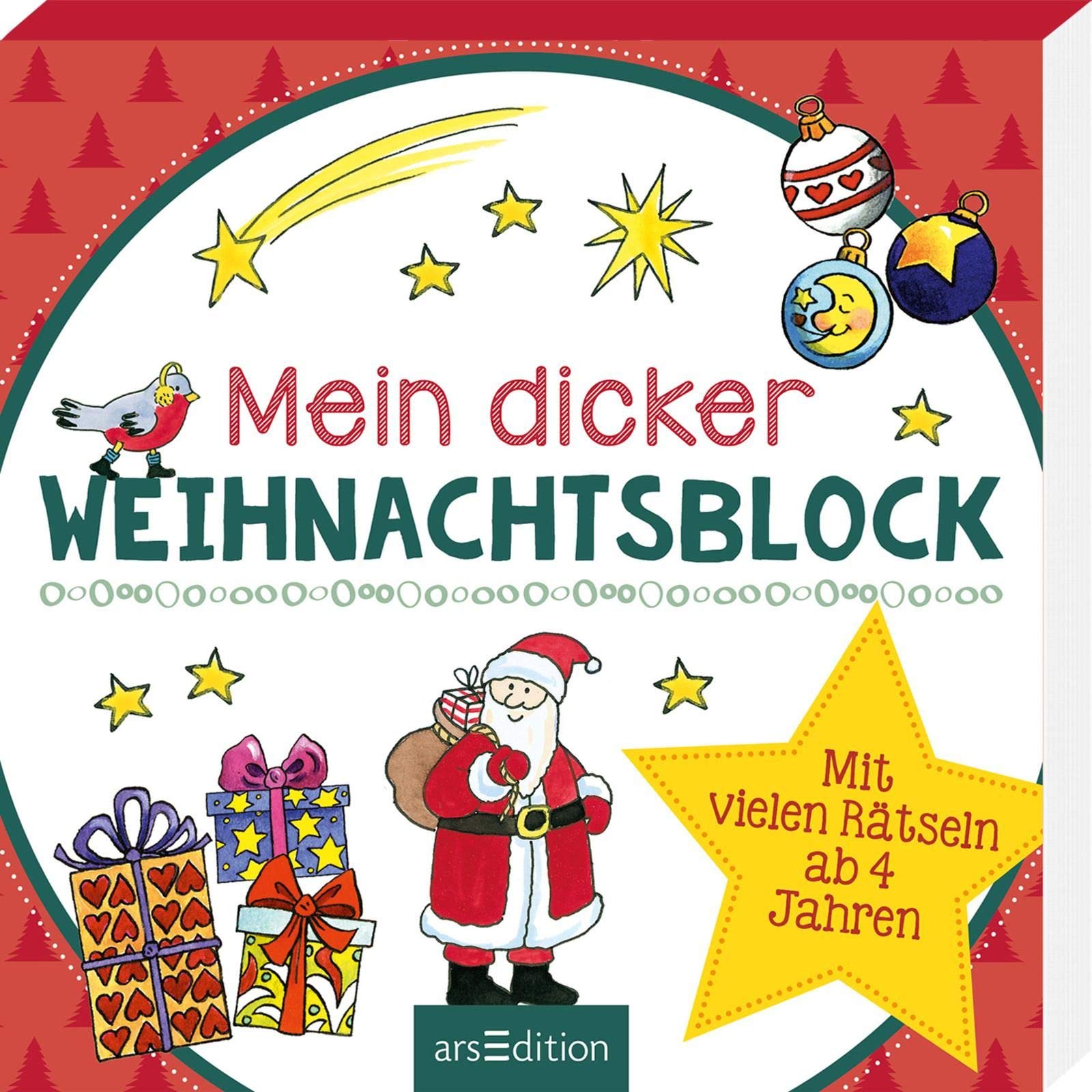 Mein dicker Weihnachtsblock: Mit vielen Rätseln ab 4 Jahren Tiptoi & Games