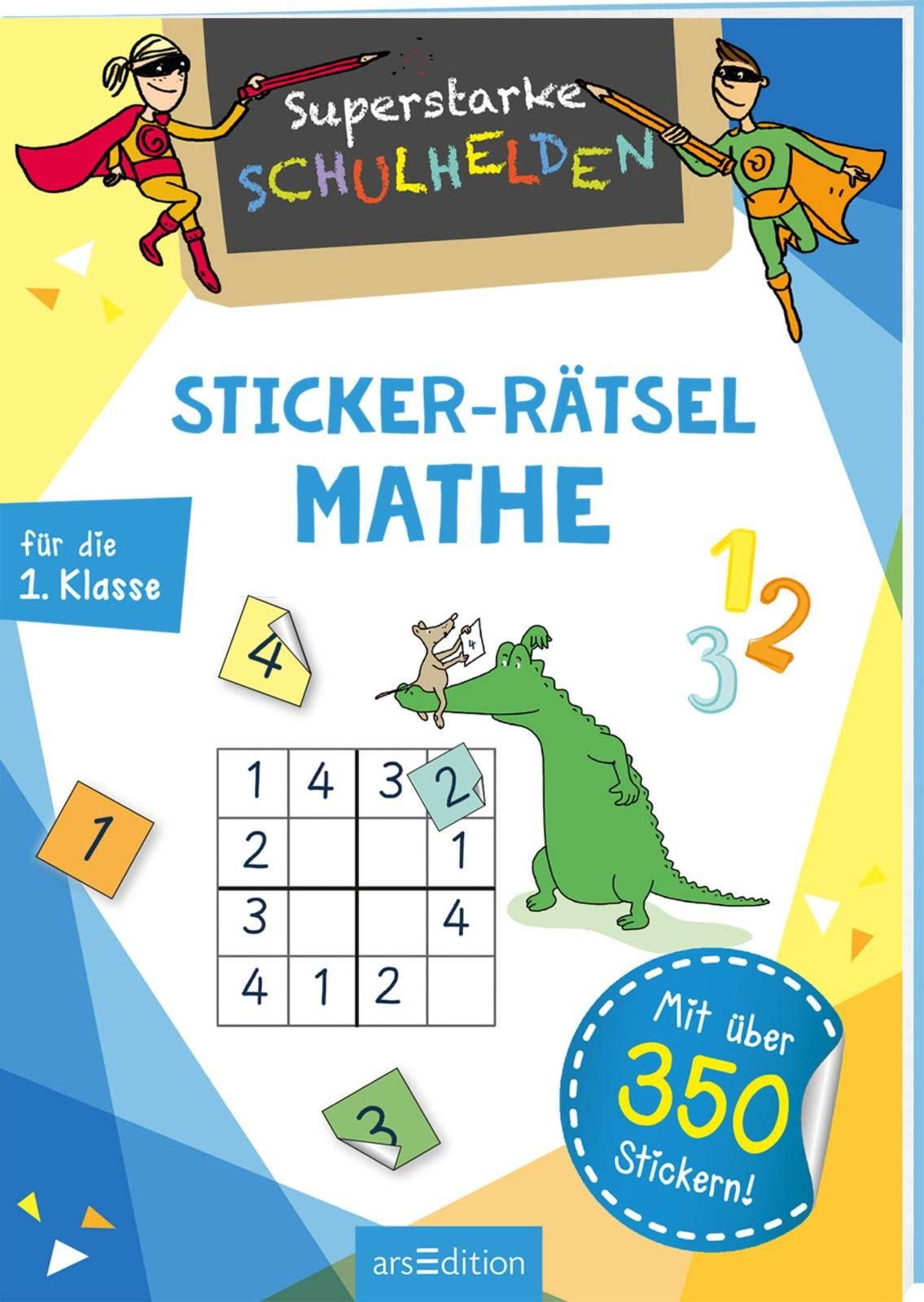 Superstarke Schulhelden - Sticker-Rätsel Mathe book