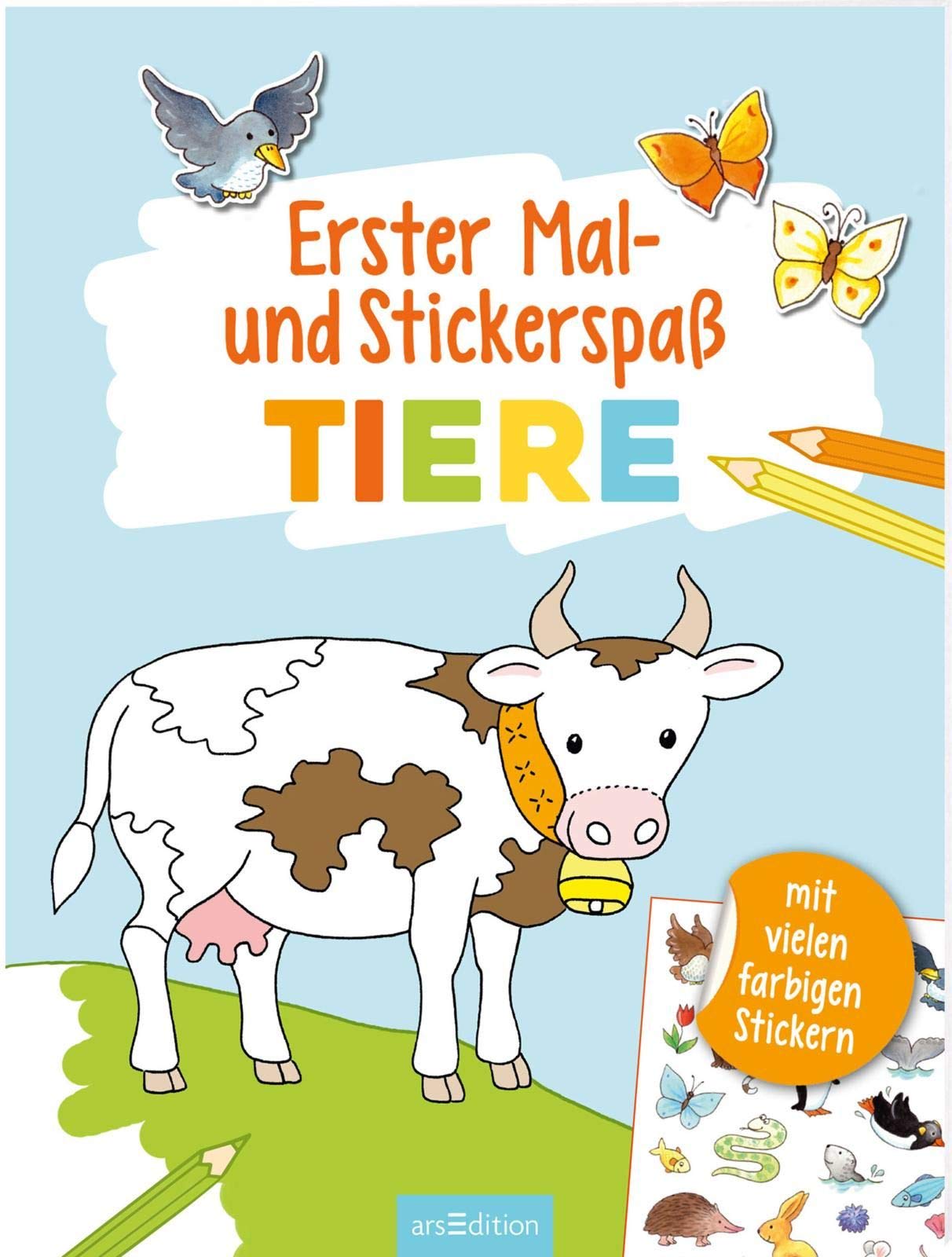 Erster Mal- und Stickerspaß Tiere Non-fiction