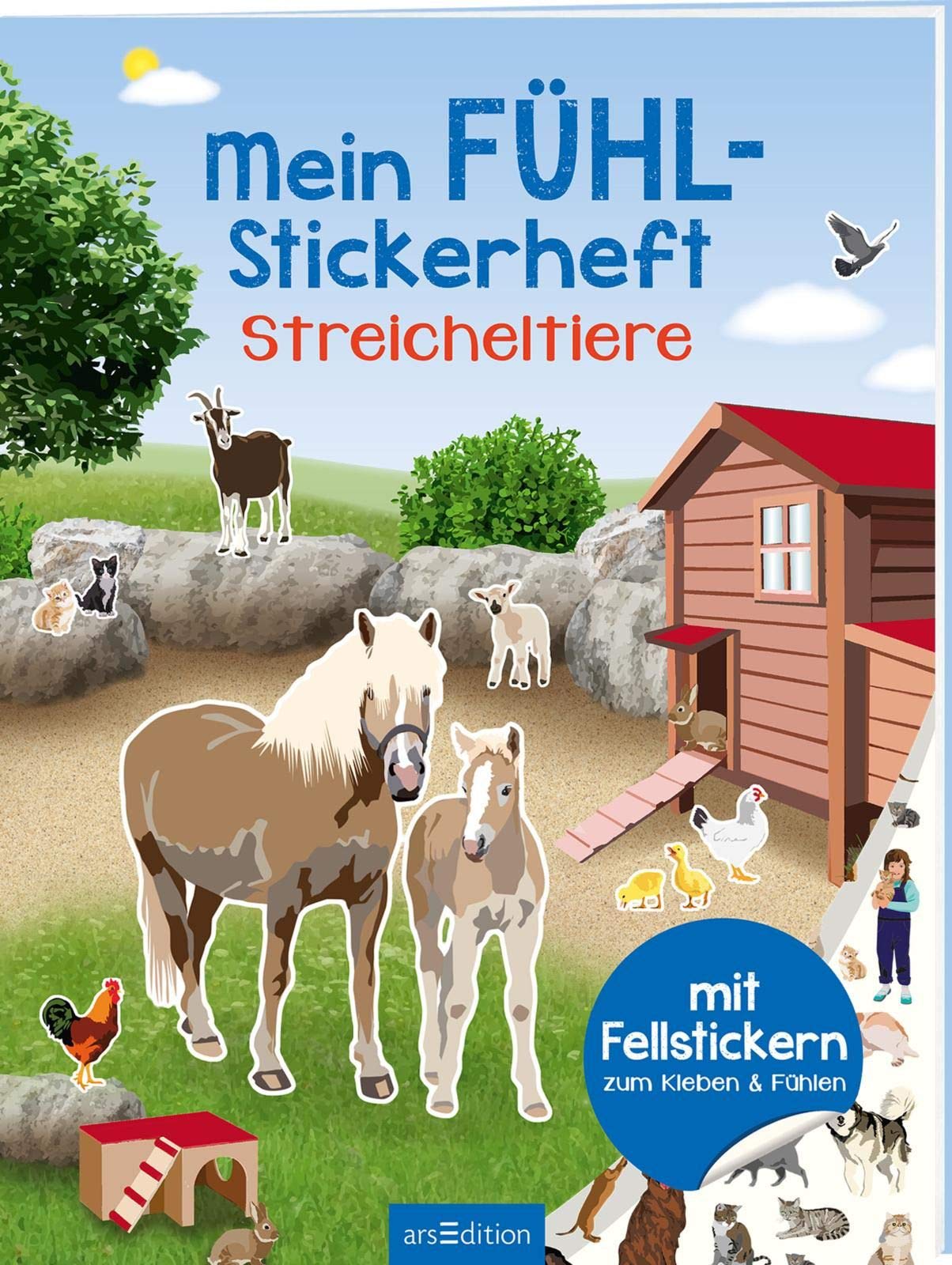 Mein Fühl-Stickerheft – Streicheltiere: Mit Fellstickern zum Kleben & Fühlen | Kuschelige Sticker zum Kleben und Fühlen für Kinder ab 4 Jahren Novels & Short Stories