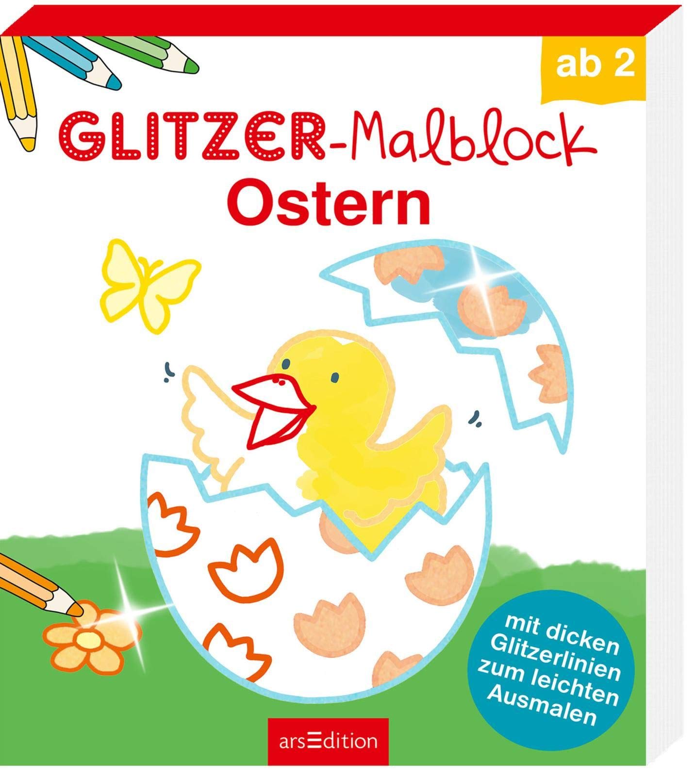 Glitzer-Malblock Ostern book
