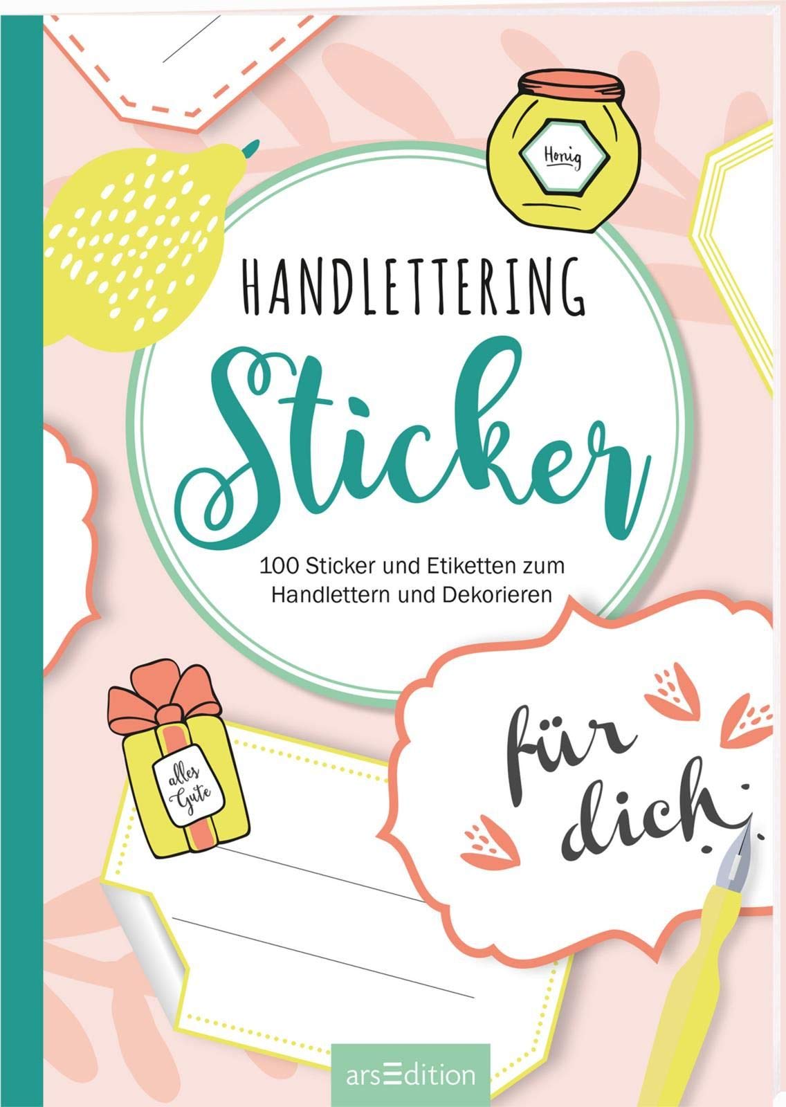 Handlettering-Sticker: 100 Sicker und Etiketten zum Handlettern und Dekorieren book