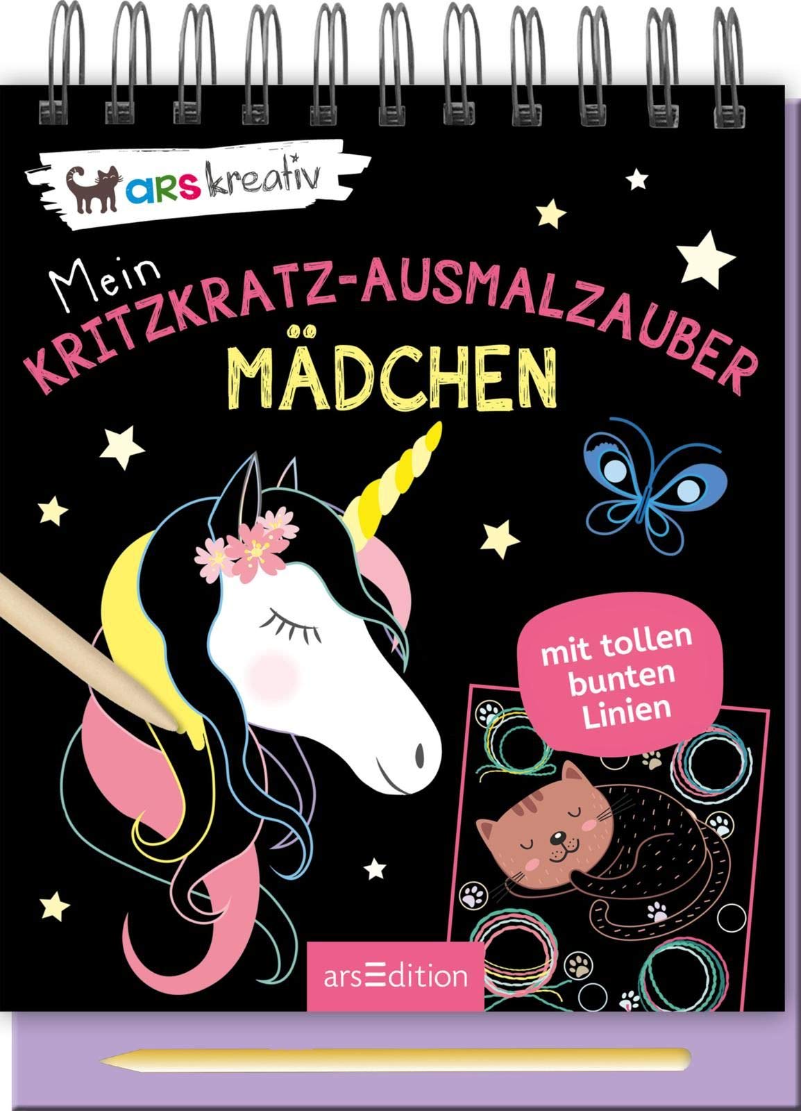 Mein Kritzkratz-Ausmalzauber Mädchen: Mit tollen bunten Linien Tiptoi & Games