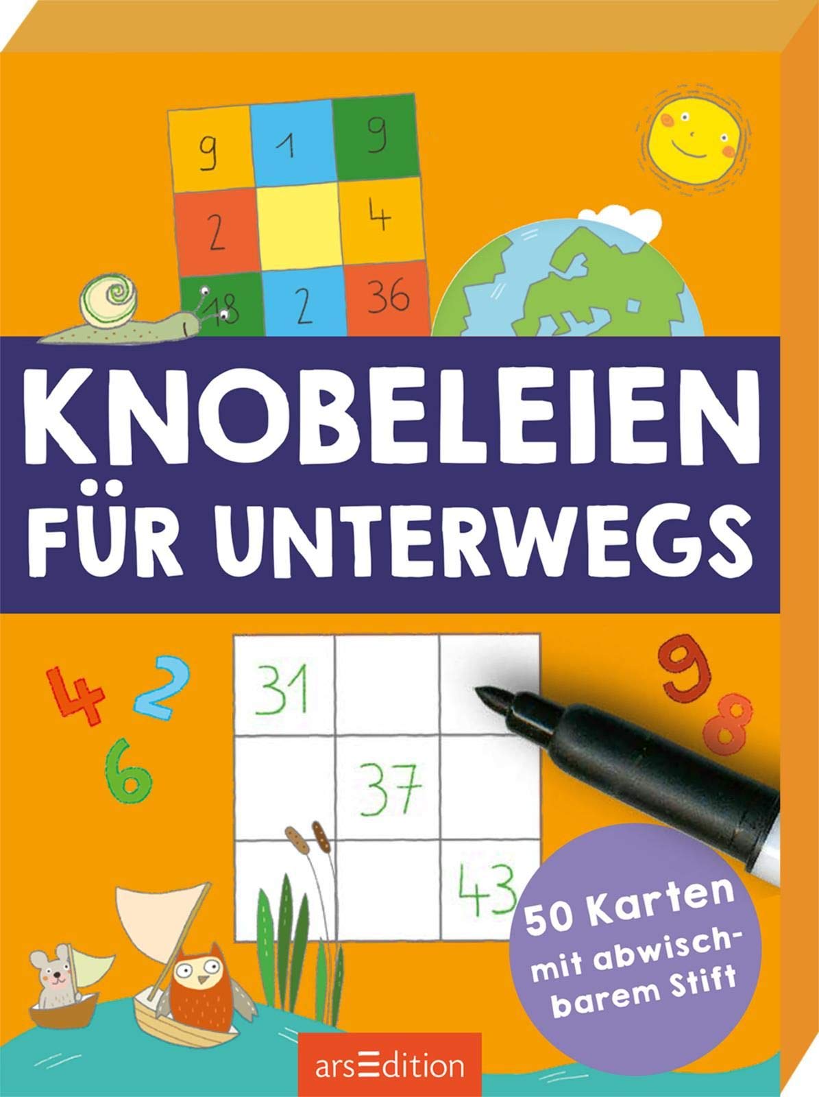 Knobeleien für unterwegs: 50 Karten mit abwischbarem Stift Leisure & Fun