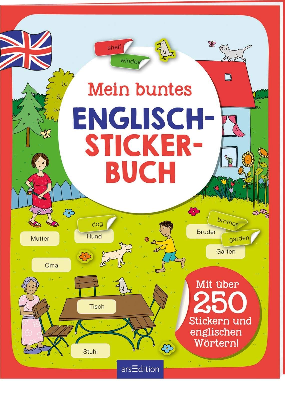 Mein buntes Englisch-Stickerbuch: Mit über 250 Stickern und englischen Wörtern! Foreign Languages ​​& Dictionaries