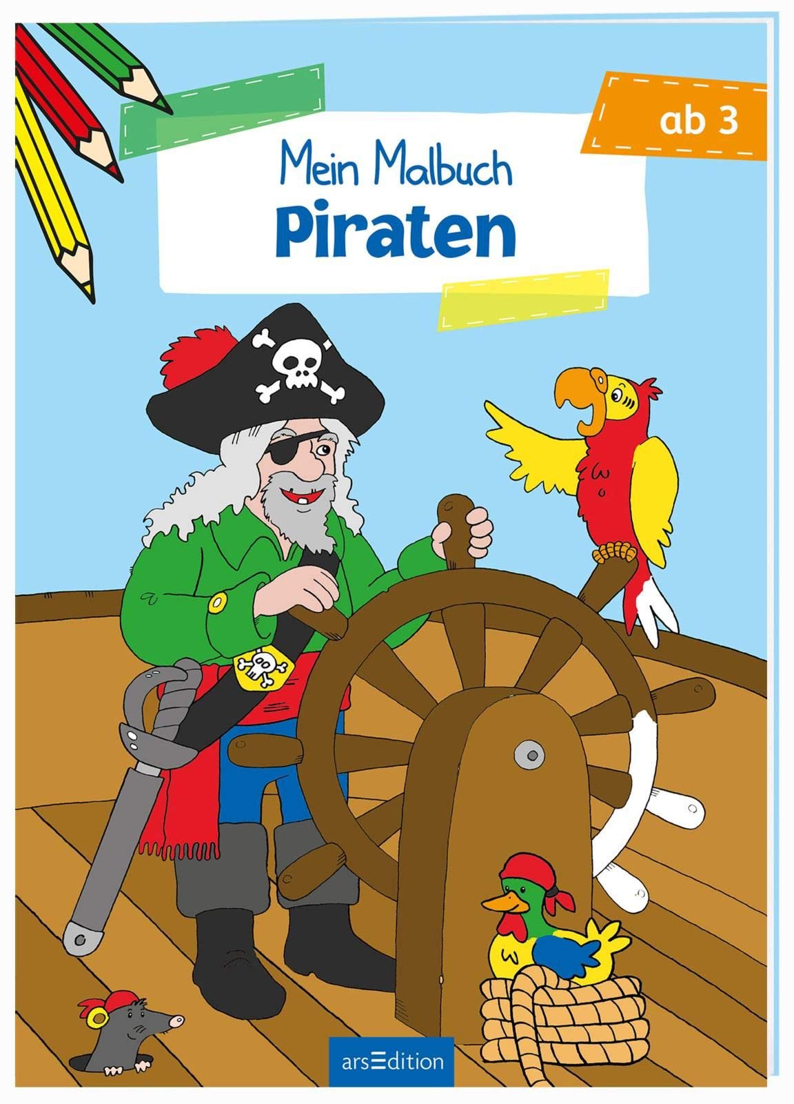Malbuch ab 3 Jahren - Piraten Non-fiction