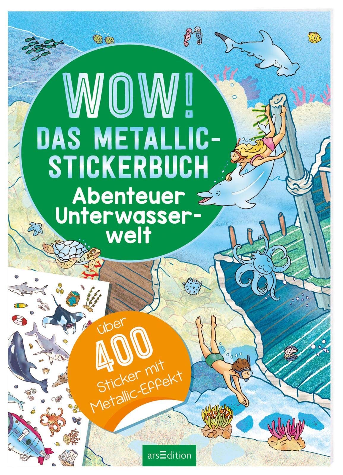 WOW! Das Metallic-Stickerbuch - Abenteuer Unterwasserwelt Tiptoi & Games